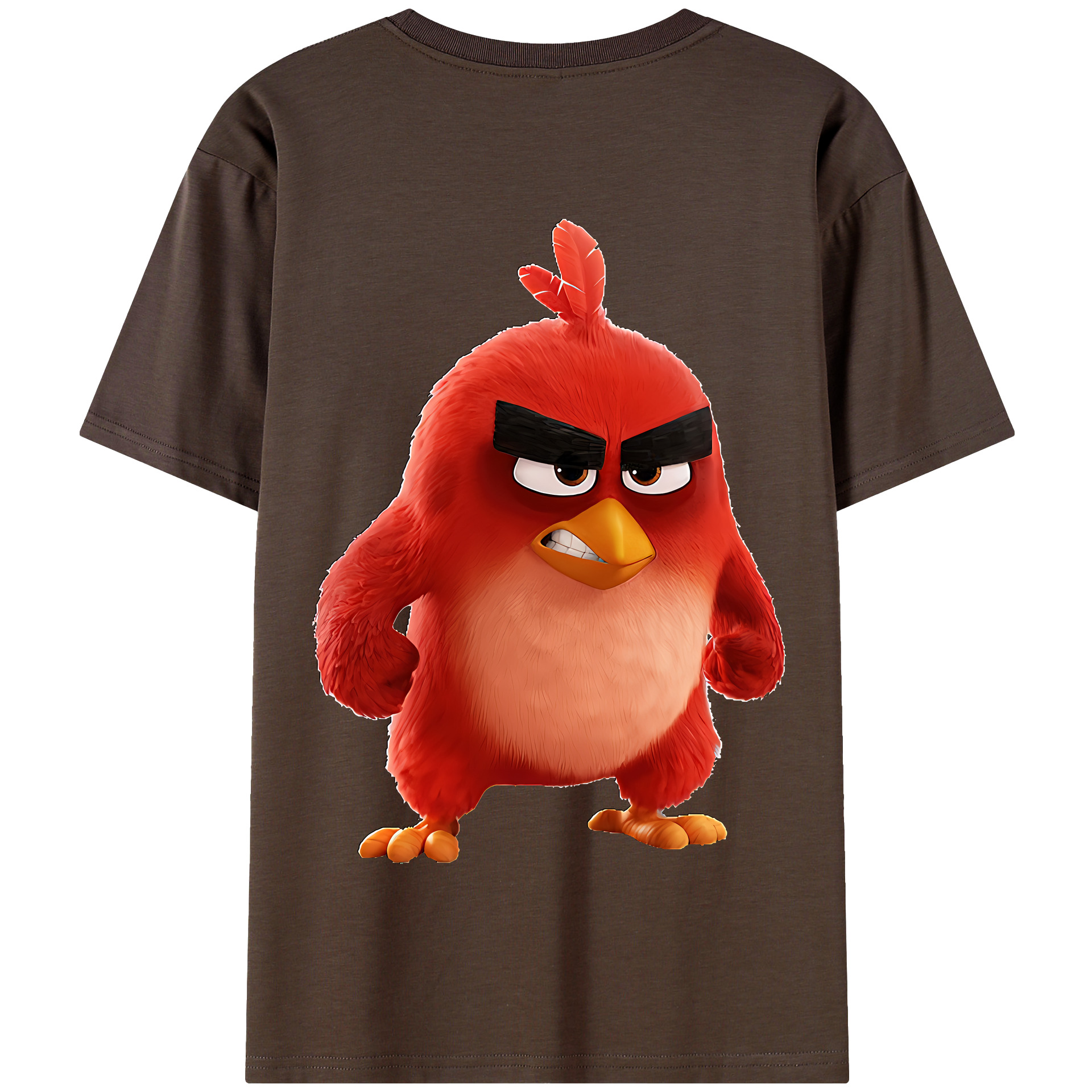 （画像用） Angry Birds アングリーバード 綿100％半袖Tシャツ（背面プリント）