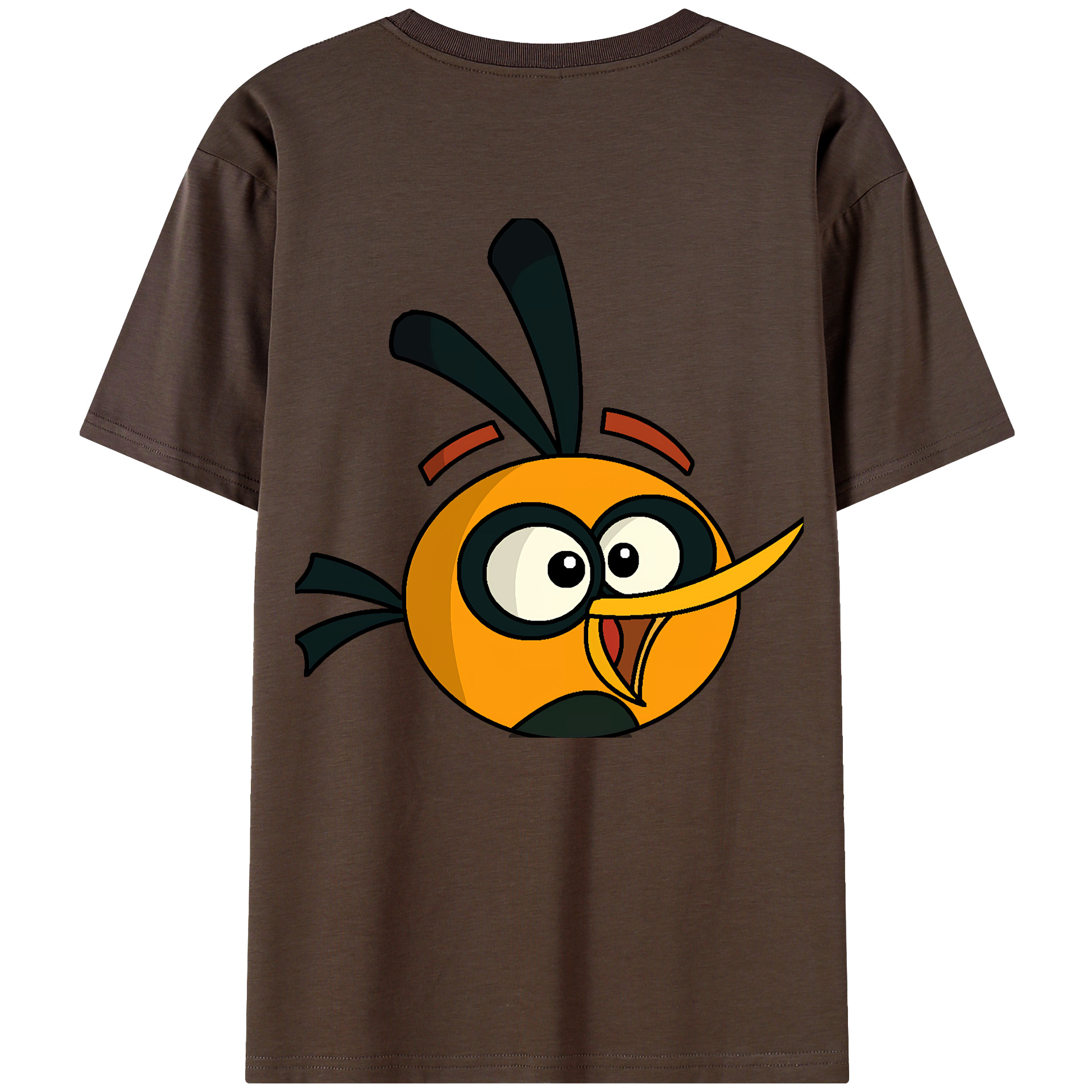 （画像用） Angry Birds アングリーバード 綿100％半袖Tシャツ（背面プリント）