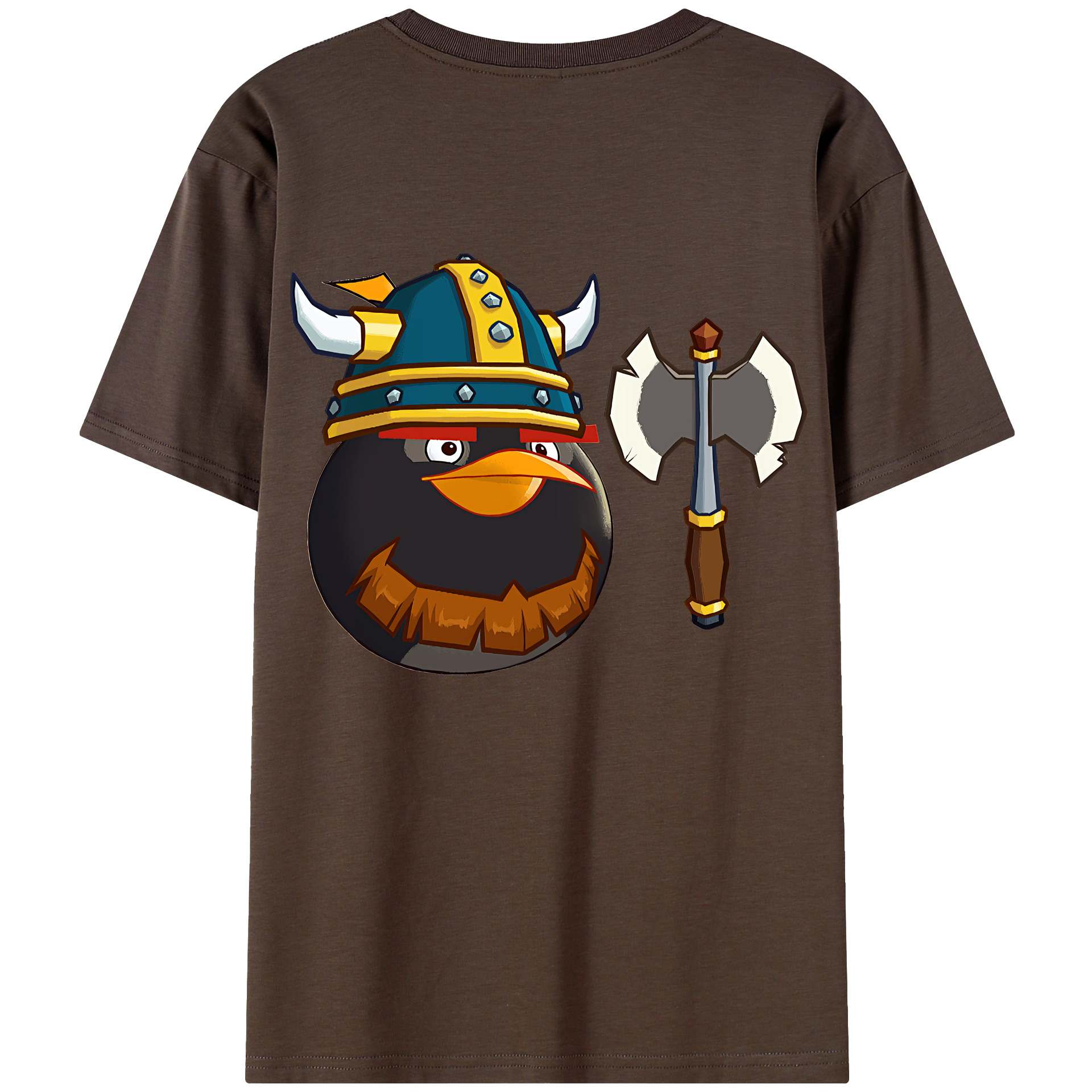 （画像用） Angry Birds アングリーバード 綿100％半袖Tシャツ（背面プリント）