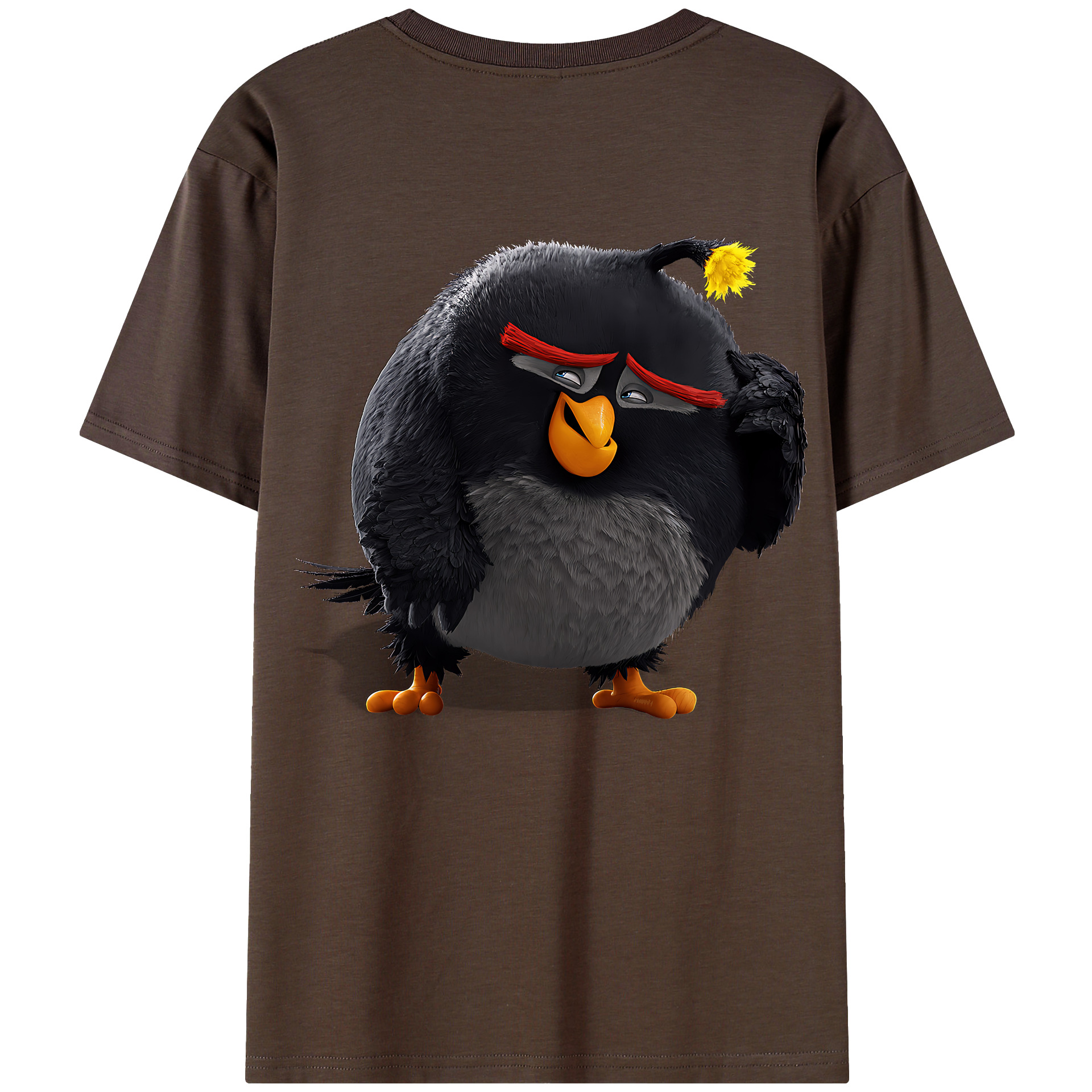 （画像用） Angry Birds アングリーバード 綿100％半袖Tシャツ（背面プリント）