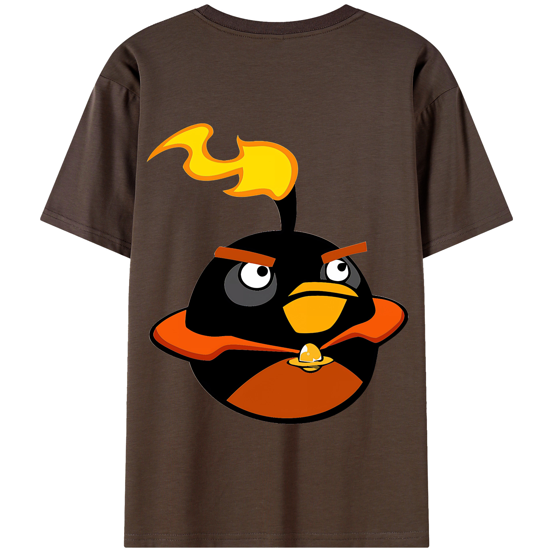 （画像用） Angry Birds アングリーバード 綿100％半袖Tシャツ（背面プリント）