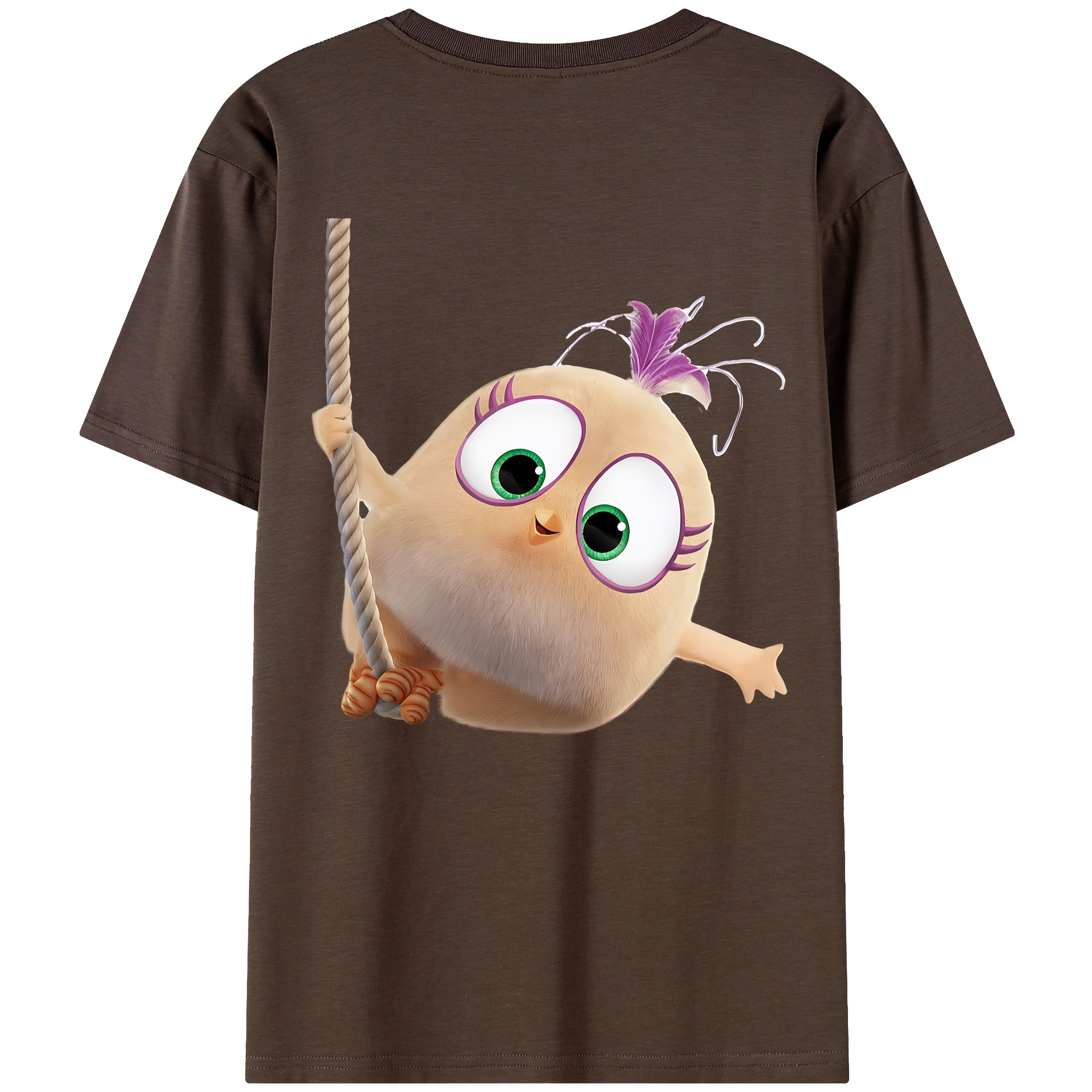 （画像用） Angry Birds アングリーバード 綿100％半袖Tシャツ（背面プリント）