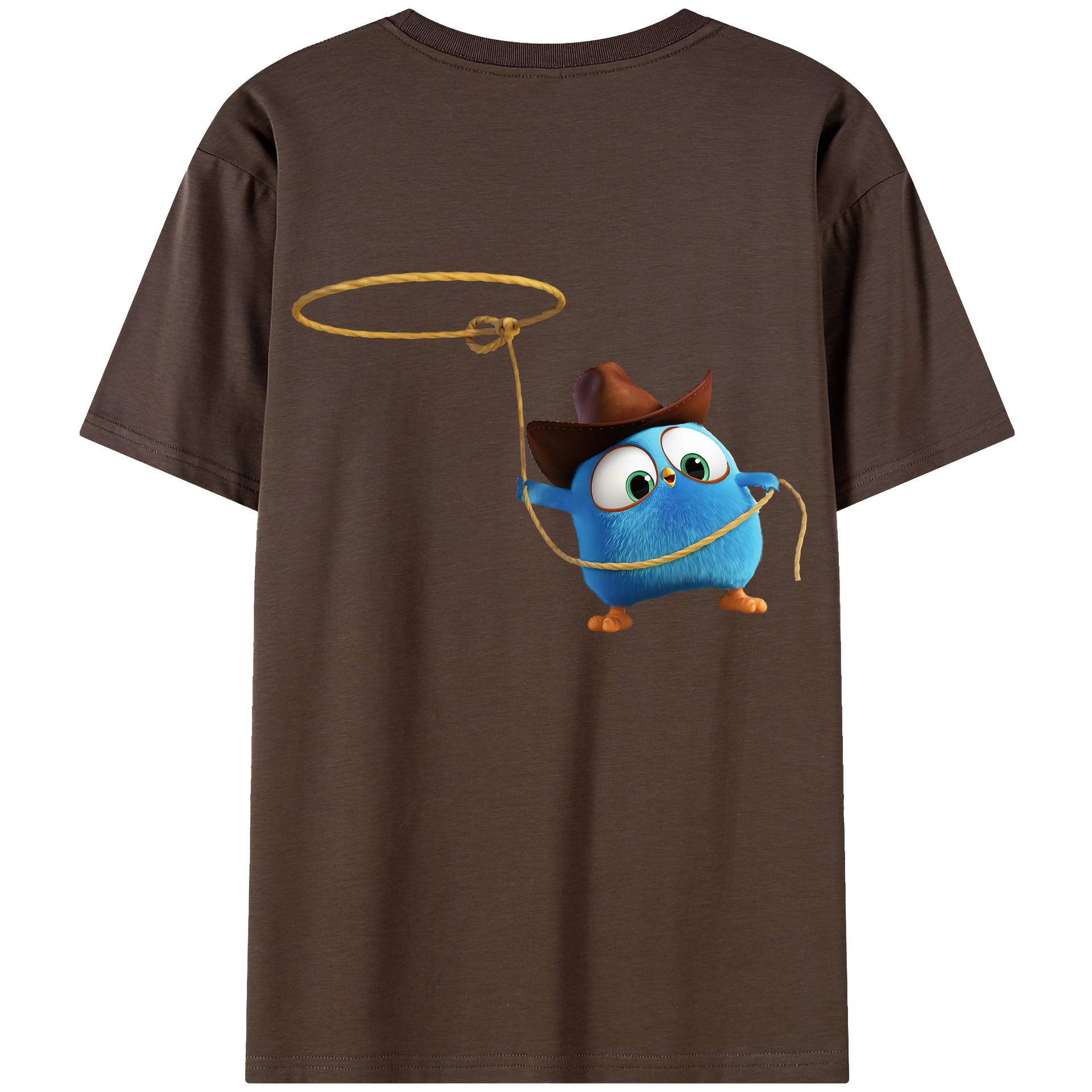 （画像用） Angry Birds アングリーバード 綿100％半袖Tシャツ（背面プリント）