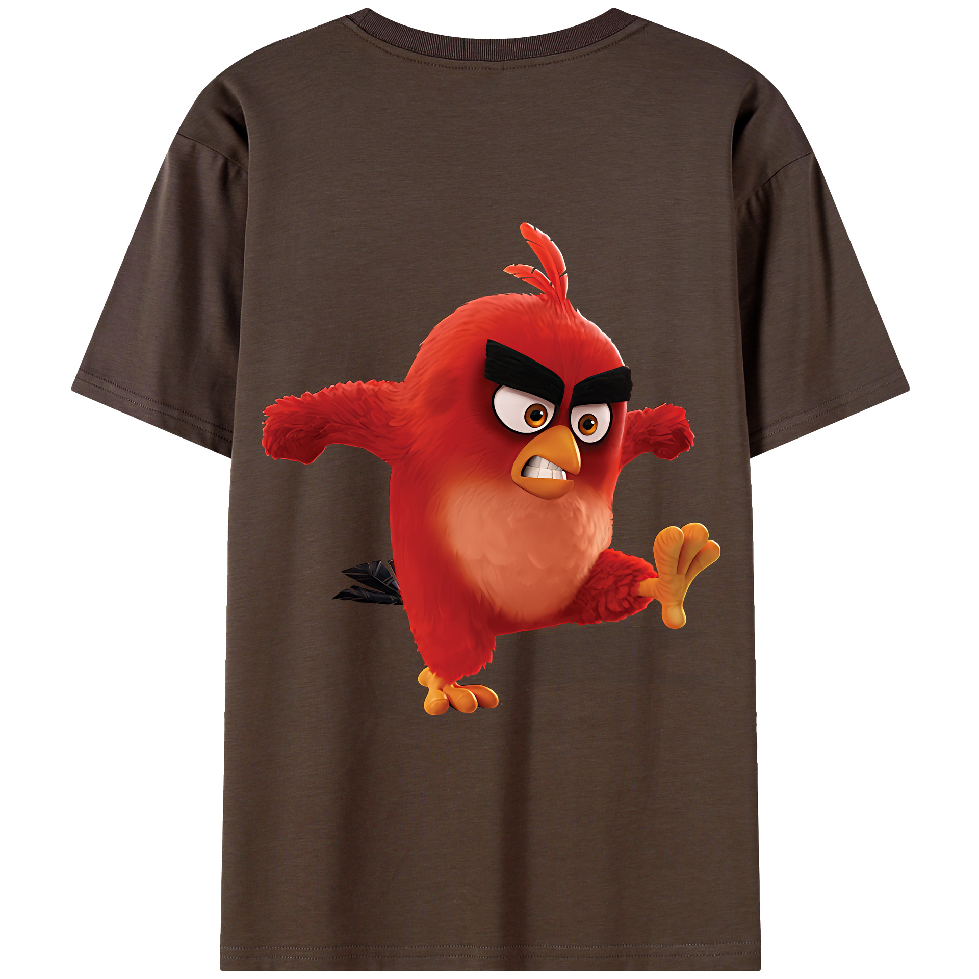 （画像用） Angry Birds アングリーバード 綿100％半袖Tシャツ（背面プリント）