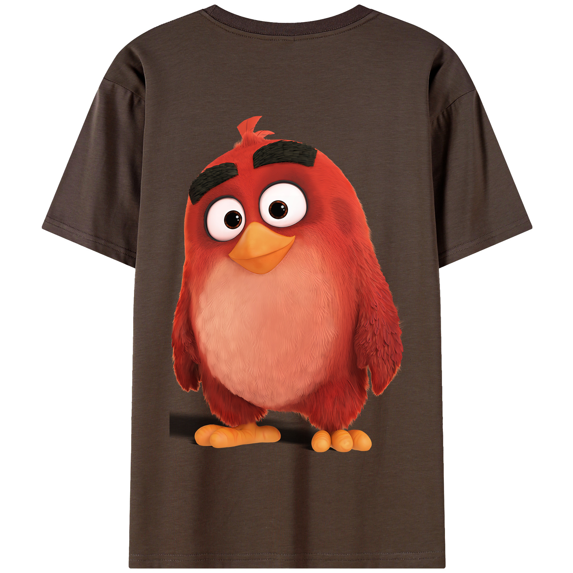 （画像用） Angry Birds アングリーバード 綿100％半袖Tシャツ（背面プリント）