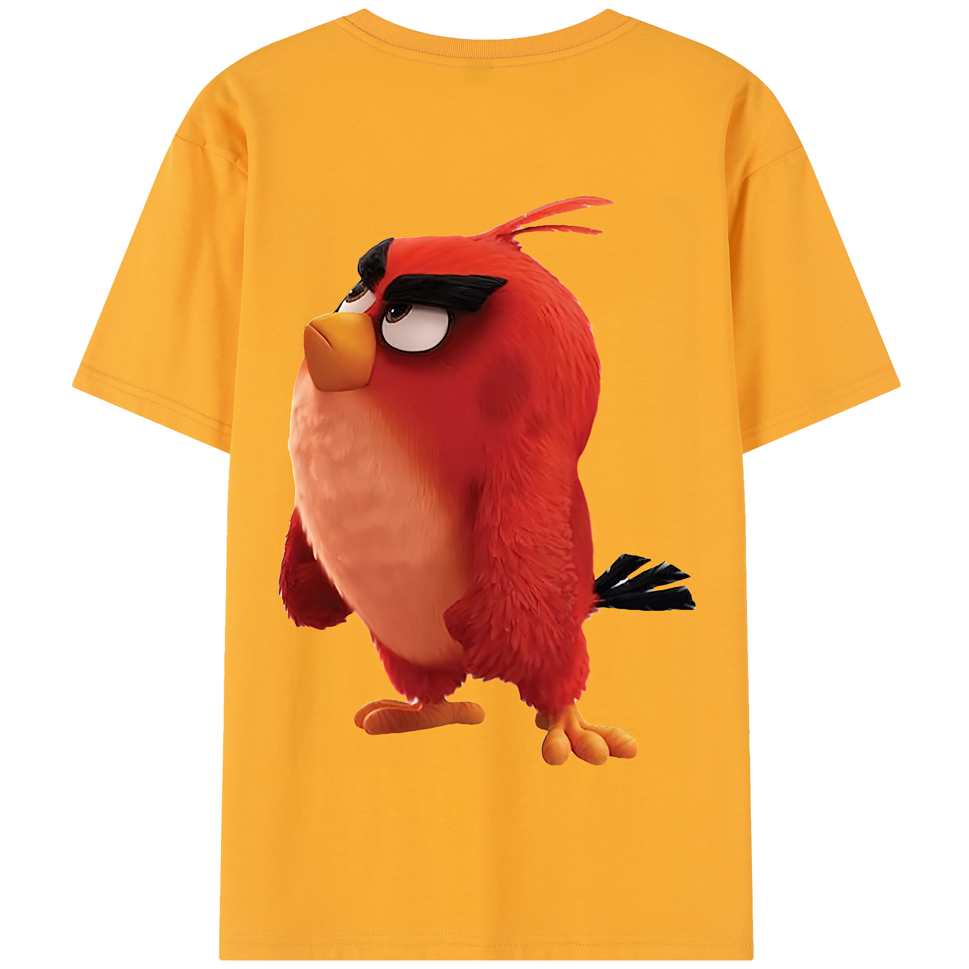 （画像用） Angry Birds アングリーバード 綿100％半袖Tシャツ（背面プリント）