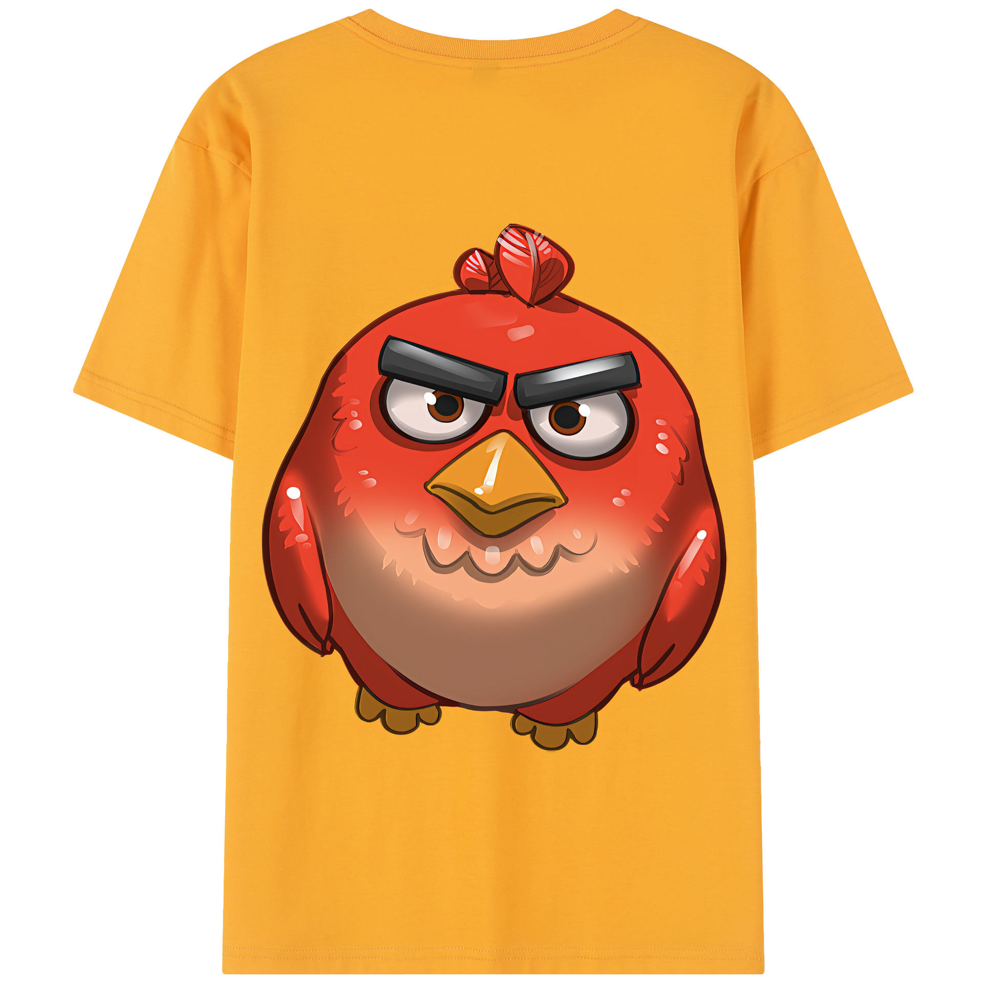 （画像用） Angry Birds アングリーバード 綿100％半袖Tシャツ（背面プリント）