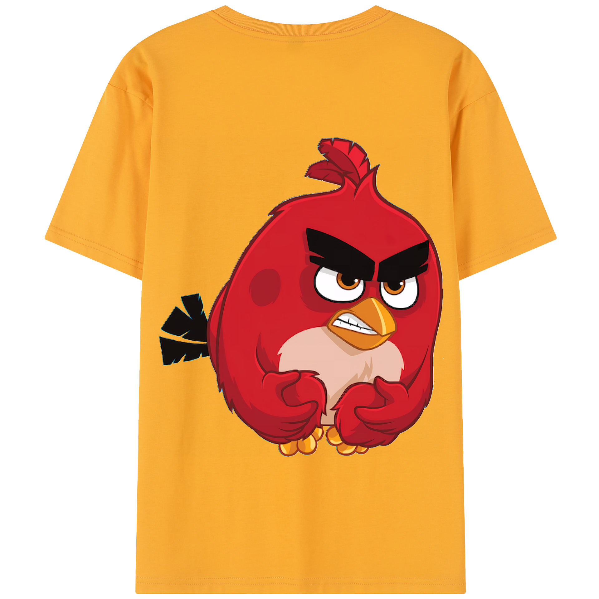 （画像用） Angry Birds アングリーバード 綿100％半袖Tシャツ（背面プリント）