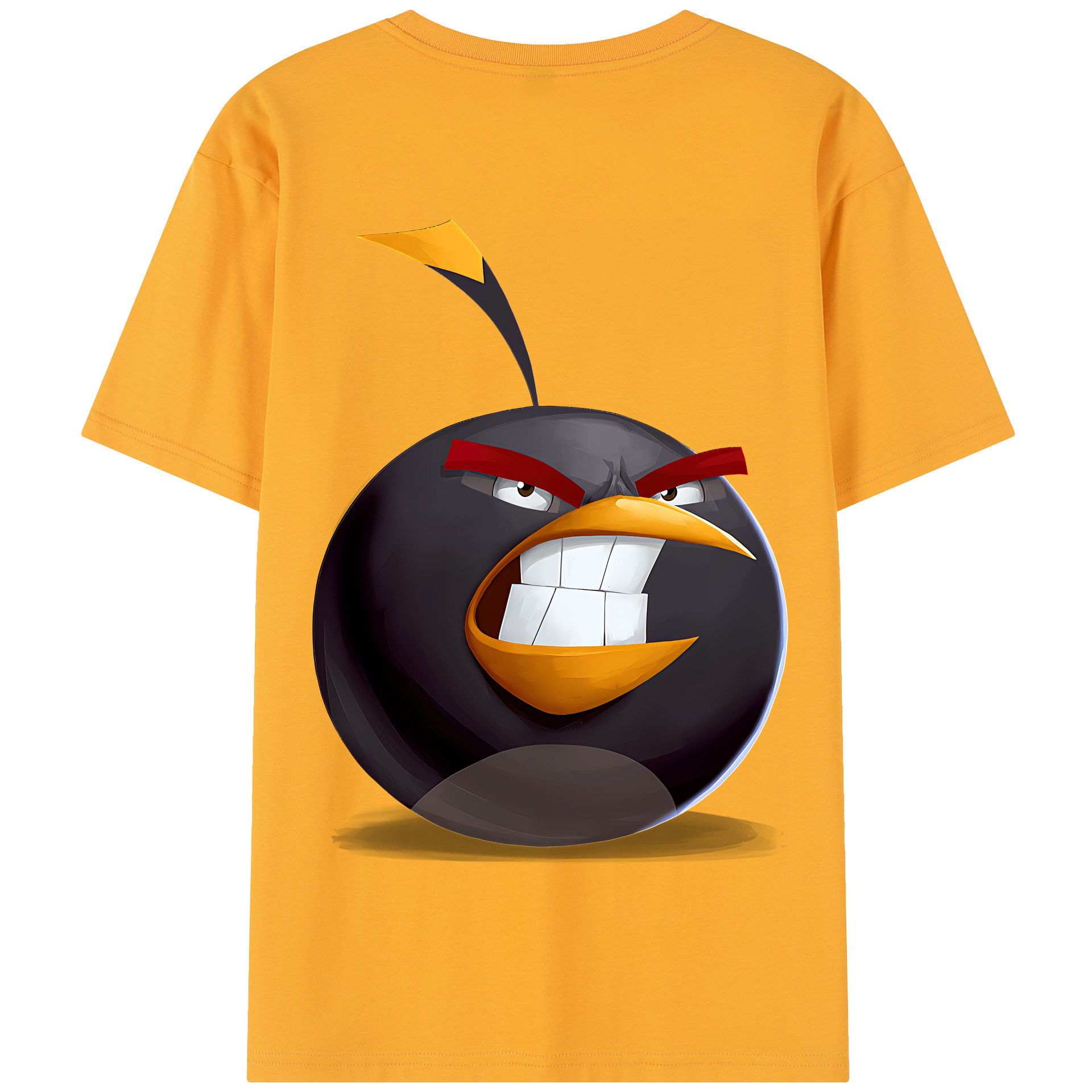 （画像用） Angry Birds アングリーバード 綿100％半袖Tシャツ（背面プリント）