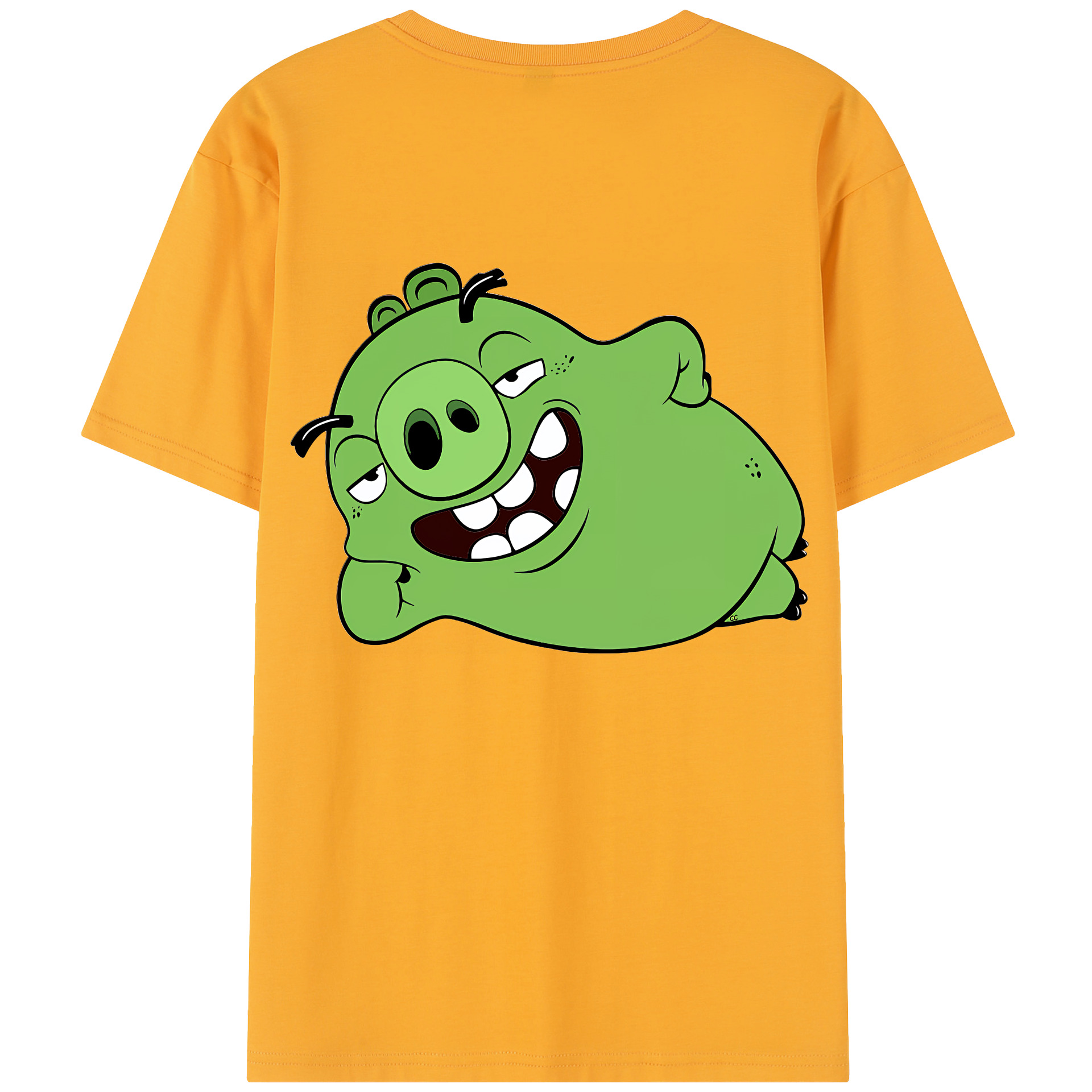 （画像用） Angry Birds アングリーバード 綿100％半袖Tシャツ（背面プリント）