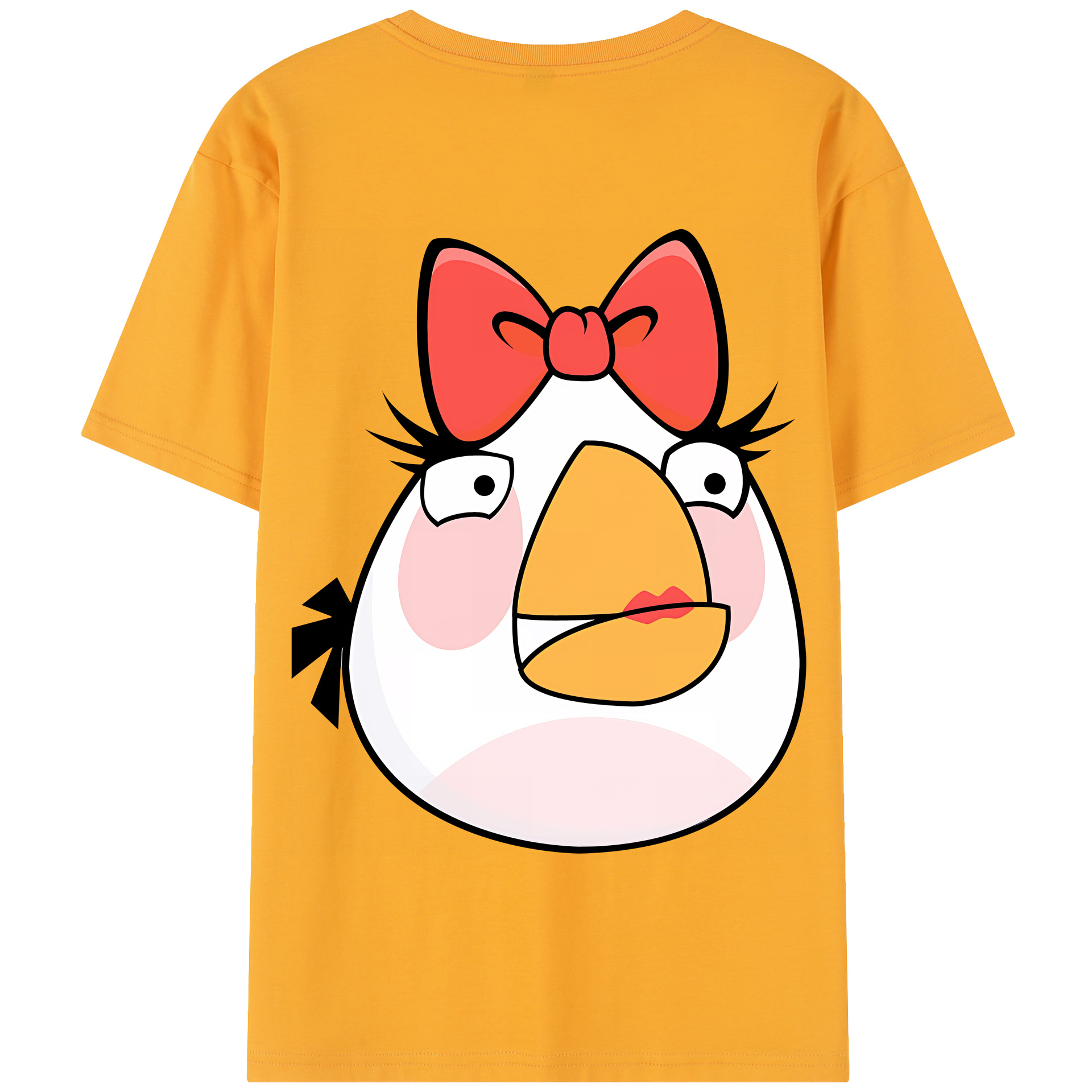 （画像用） Angry Birds アングリーバード 綿100％半袖Tシャツ（背面プリント）