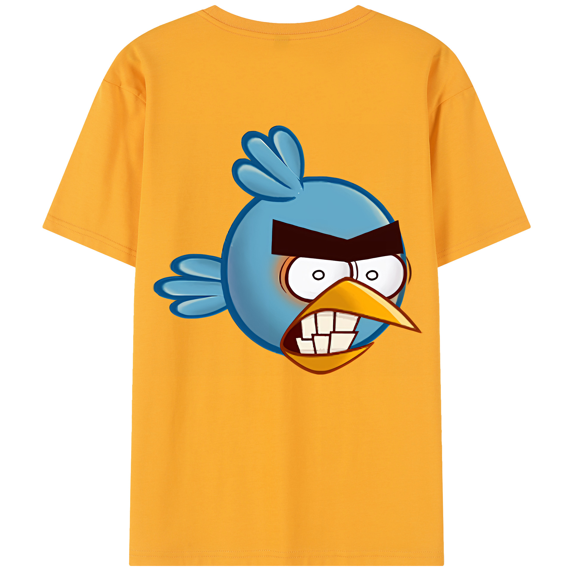 （画像用） Angry Birds アングリーバード 綿100％半袖Tシャツ（背面プリント）