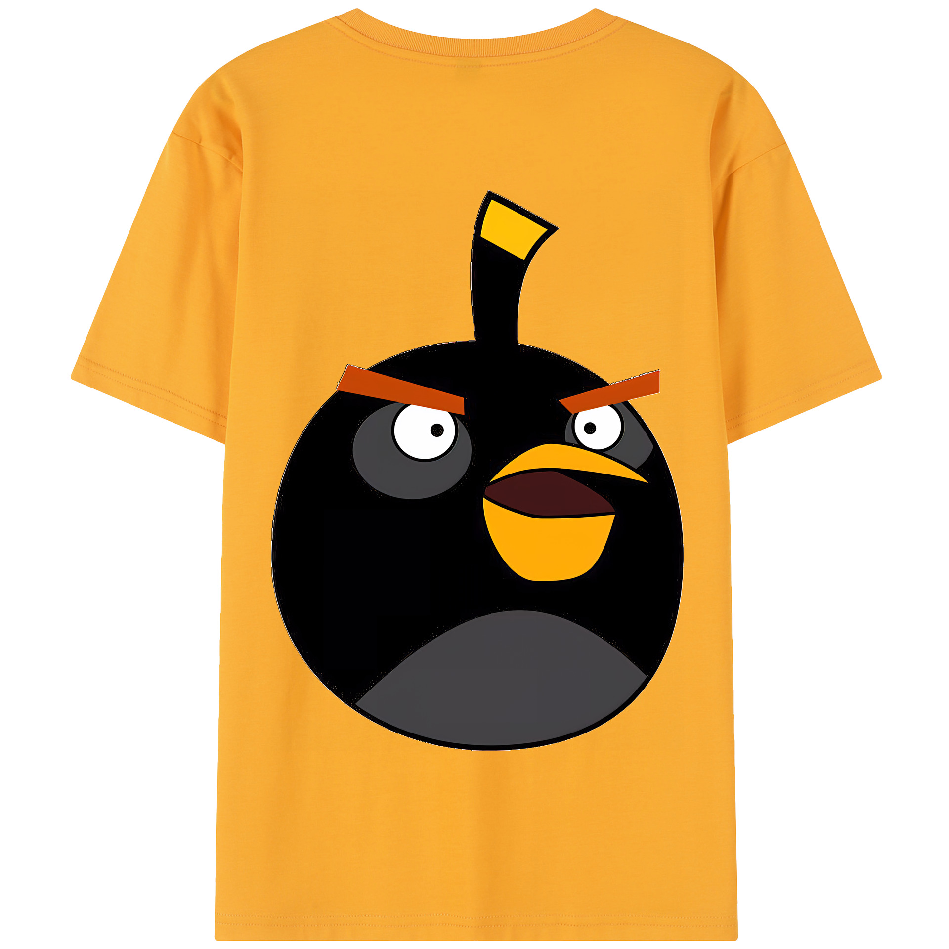 （画像用） Angry Birds アングリーバード 綿100％半袖Tシャツ（背面プリント）