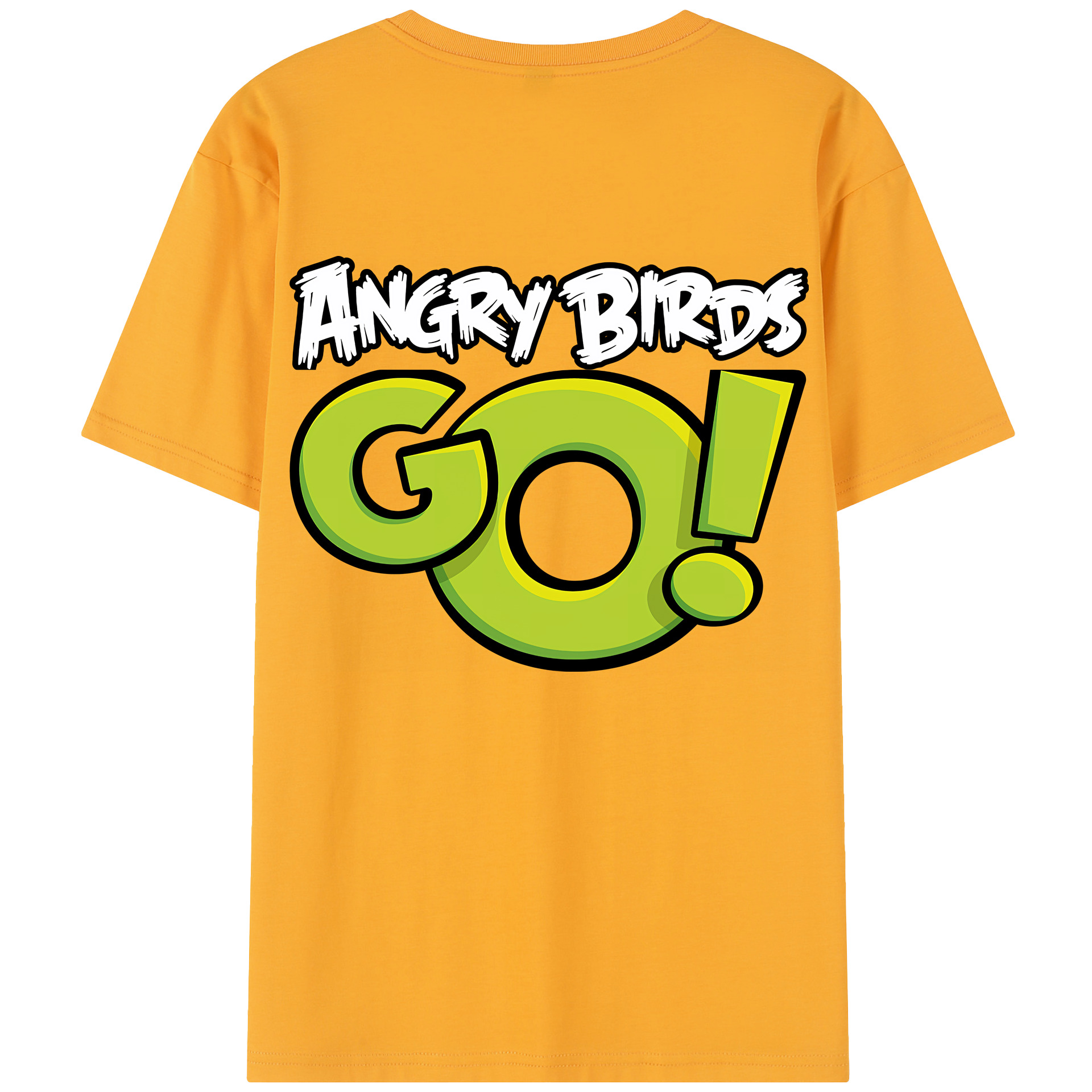 （画像用） Angry Birds アングリーバード 綿100％半袖Tシャツ（背面プリント）