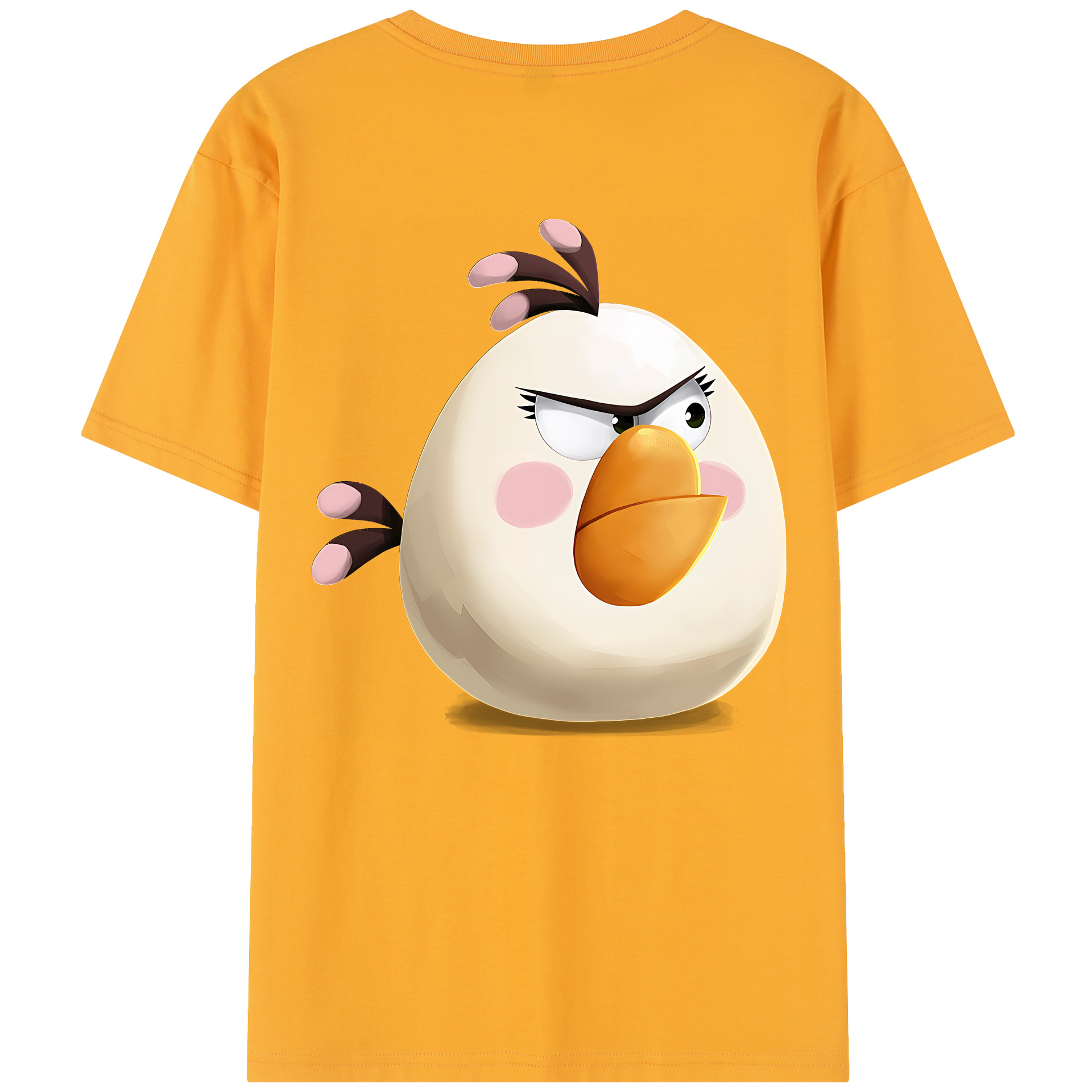 （画像用） Angry Birds アングリーバード 綿100％半袖Tシャツ（背面プリント）