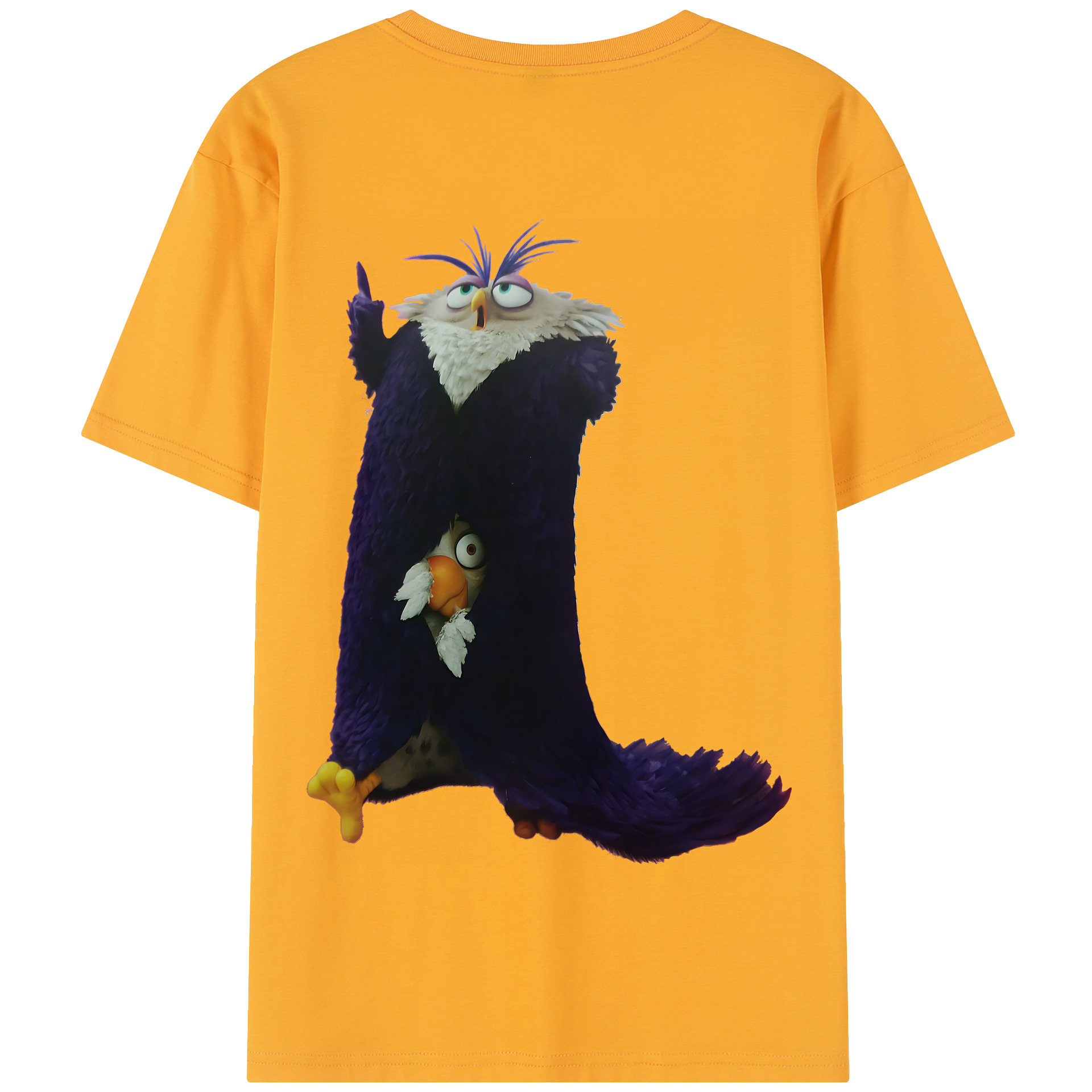 （画像用） Angry Birds アングリーバード 綿100％半袖Tシャツ（背面プリント）