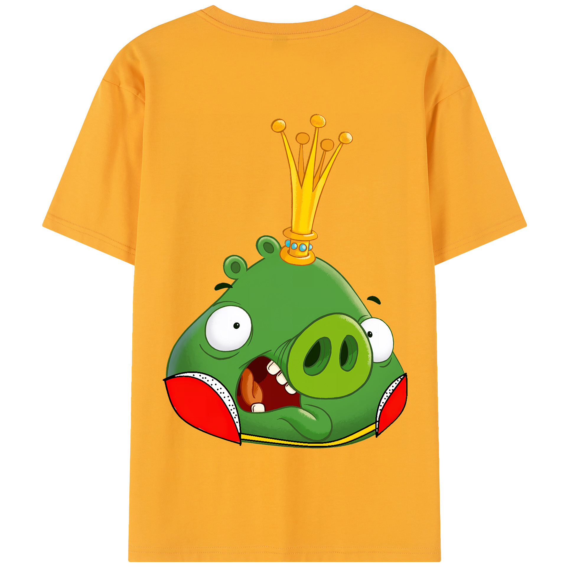 （画像用） Angry Birds アングリーバード 綿100％半袖Tシャツ（背面プリント）