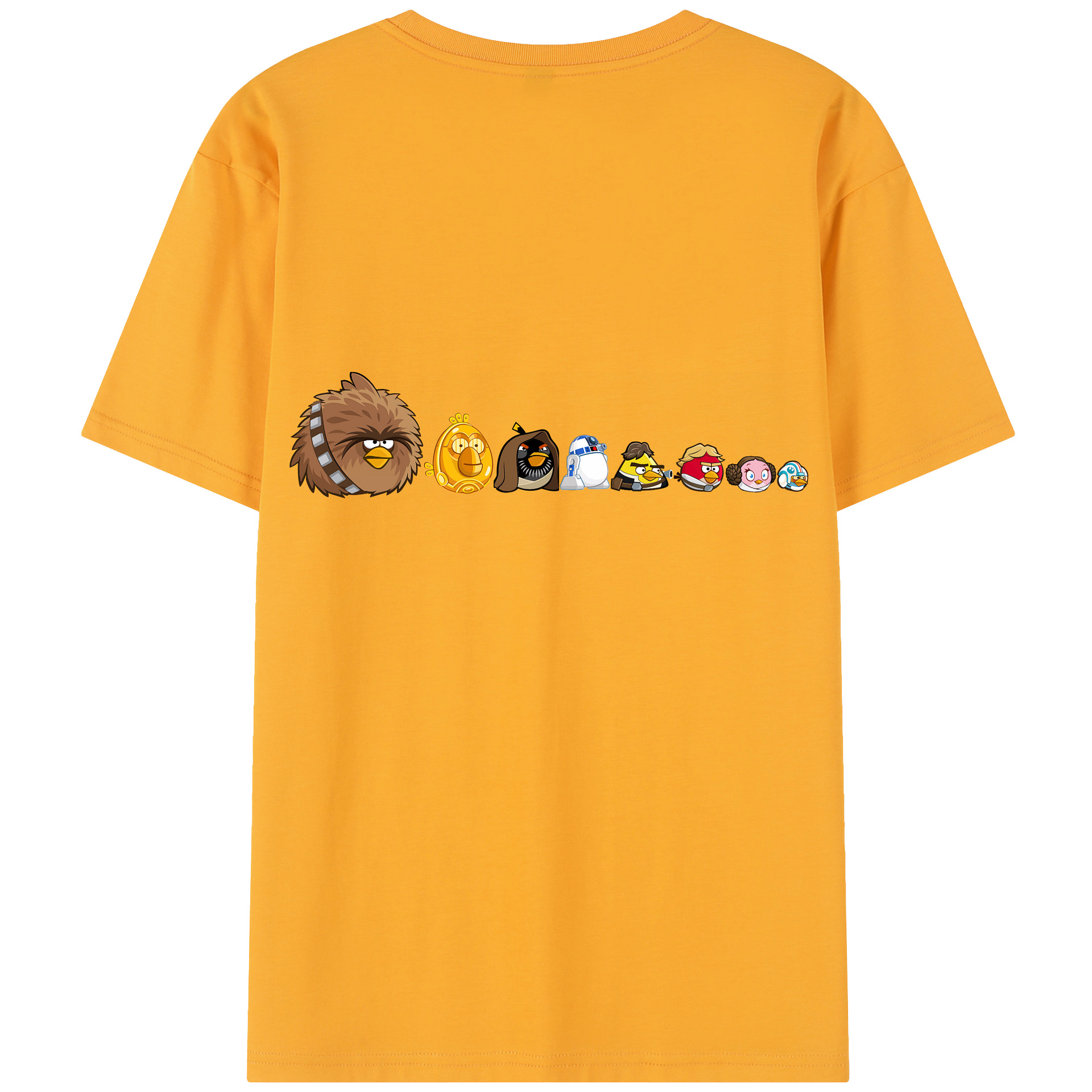 （画像用） Angry Birds アングリーバード 綿100％半袖Tシャツ（背面プリント）