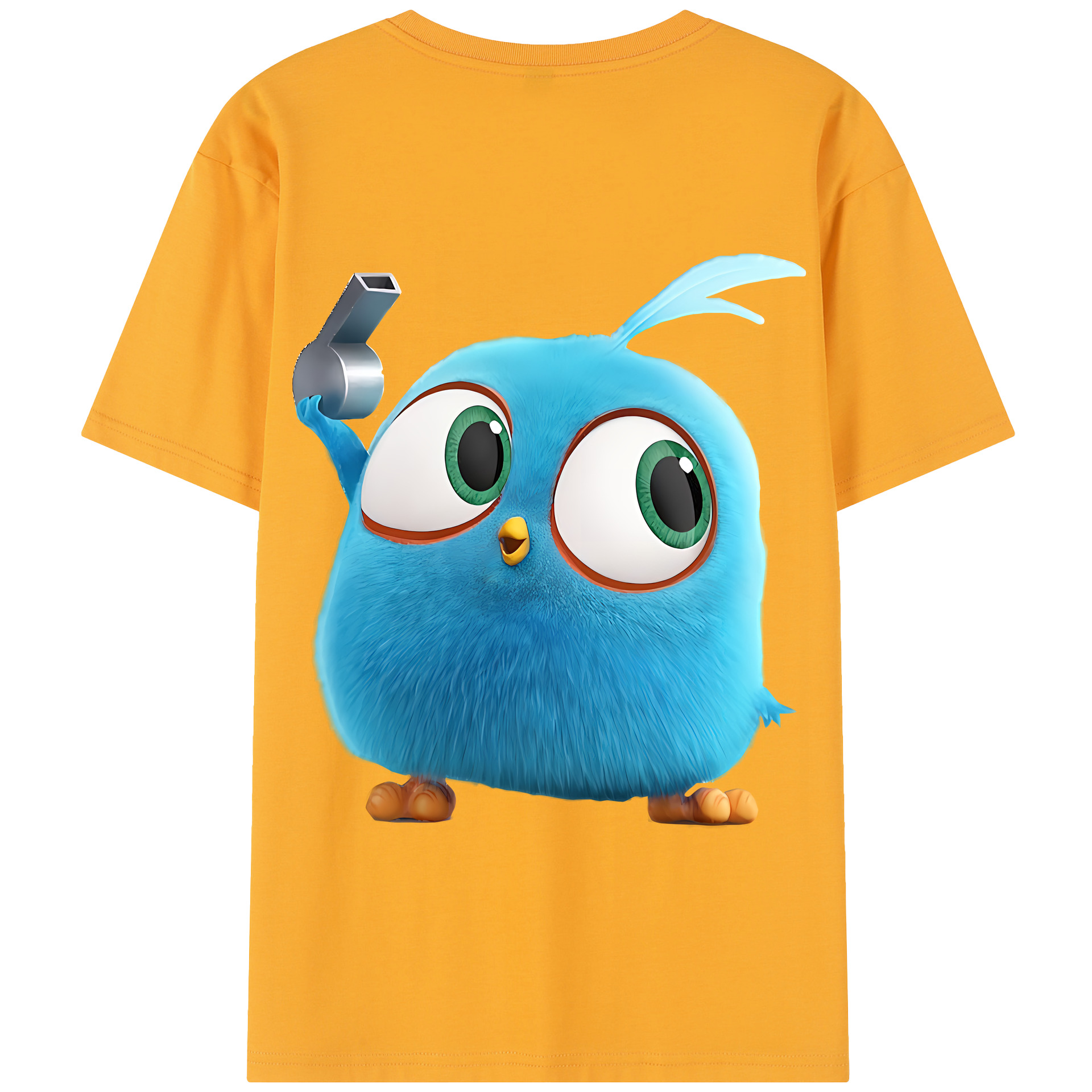 （画像用） Angry Birds アングリーバード 綿100％半袖Tシャツ（背面プリント）