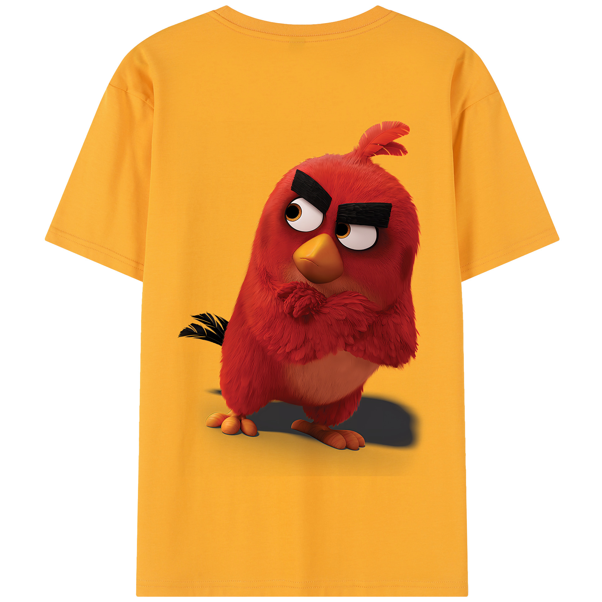 （画像用） Angry Birds アングリーバード 綿100％半袖Tシャツ（背面プリント）