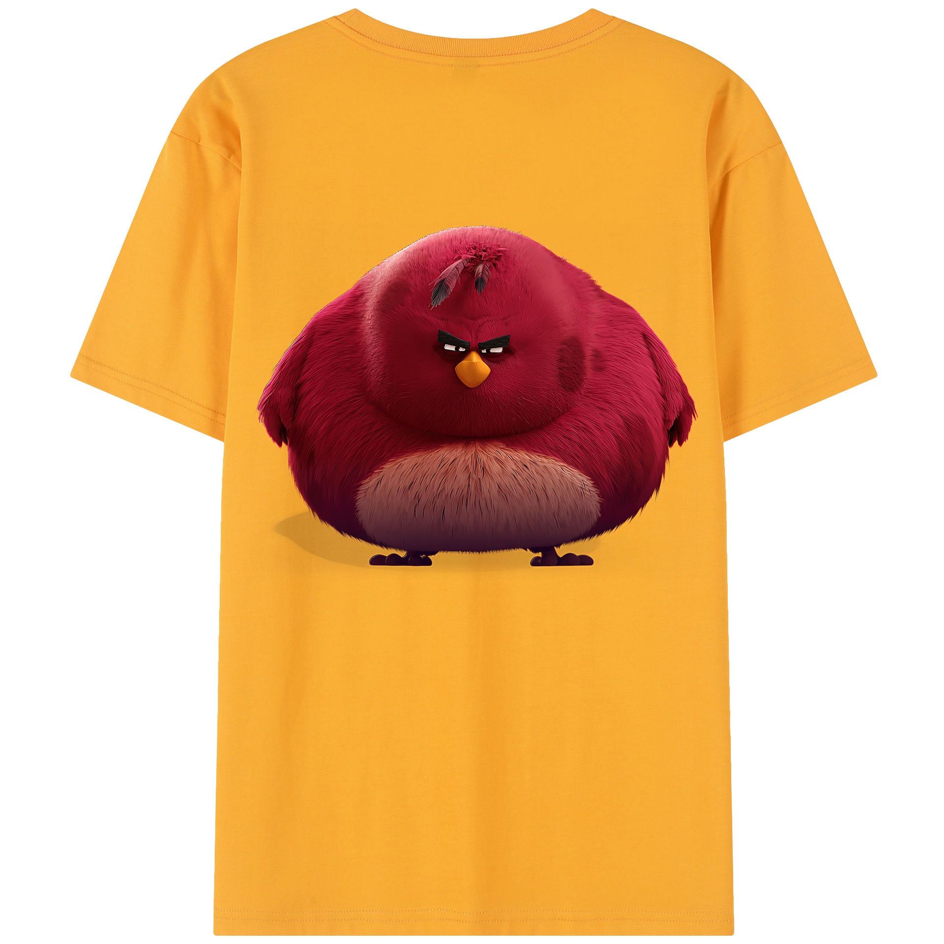 （画像用） Angry Birds アングリーバード 綿100％半袖Tシャツ（背面プリント）
