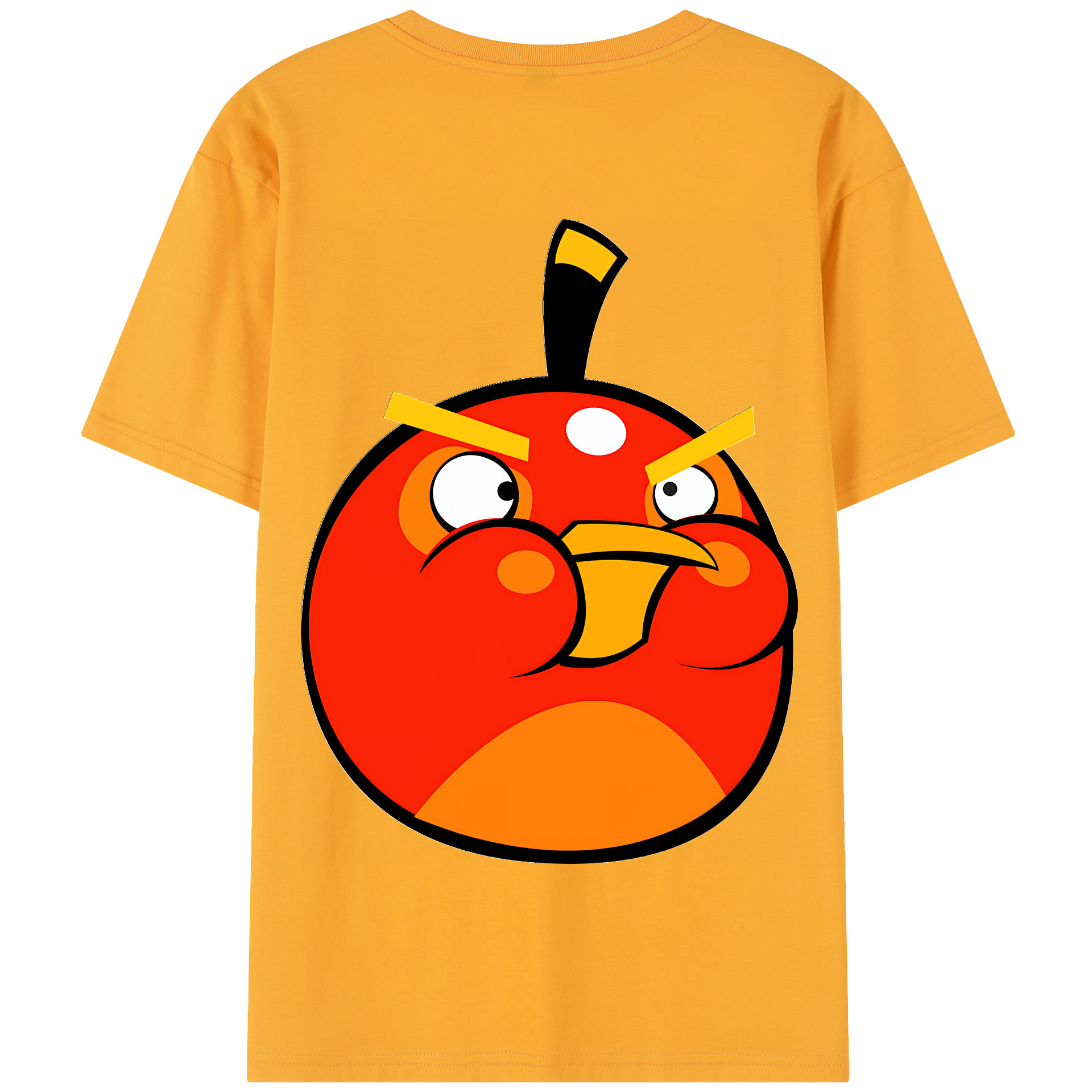 （画像用） Angry Birds アングリーバード 綿100％半袖Tシャツ（背面プリント）