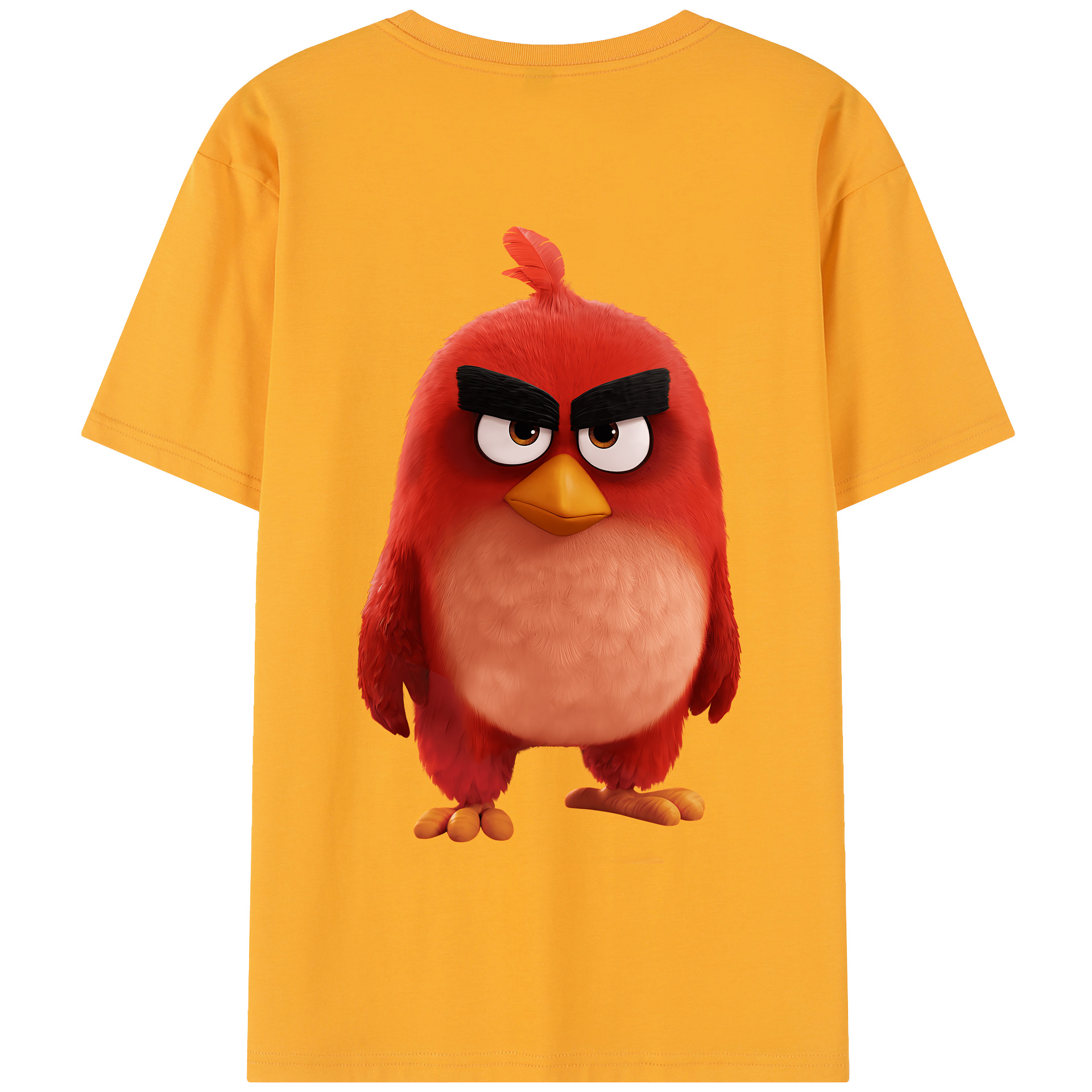 （画像用） Angry Birds アングリーバード 綿100％半袖Tシャツ（背面プリント）