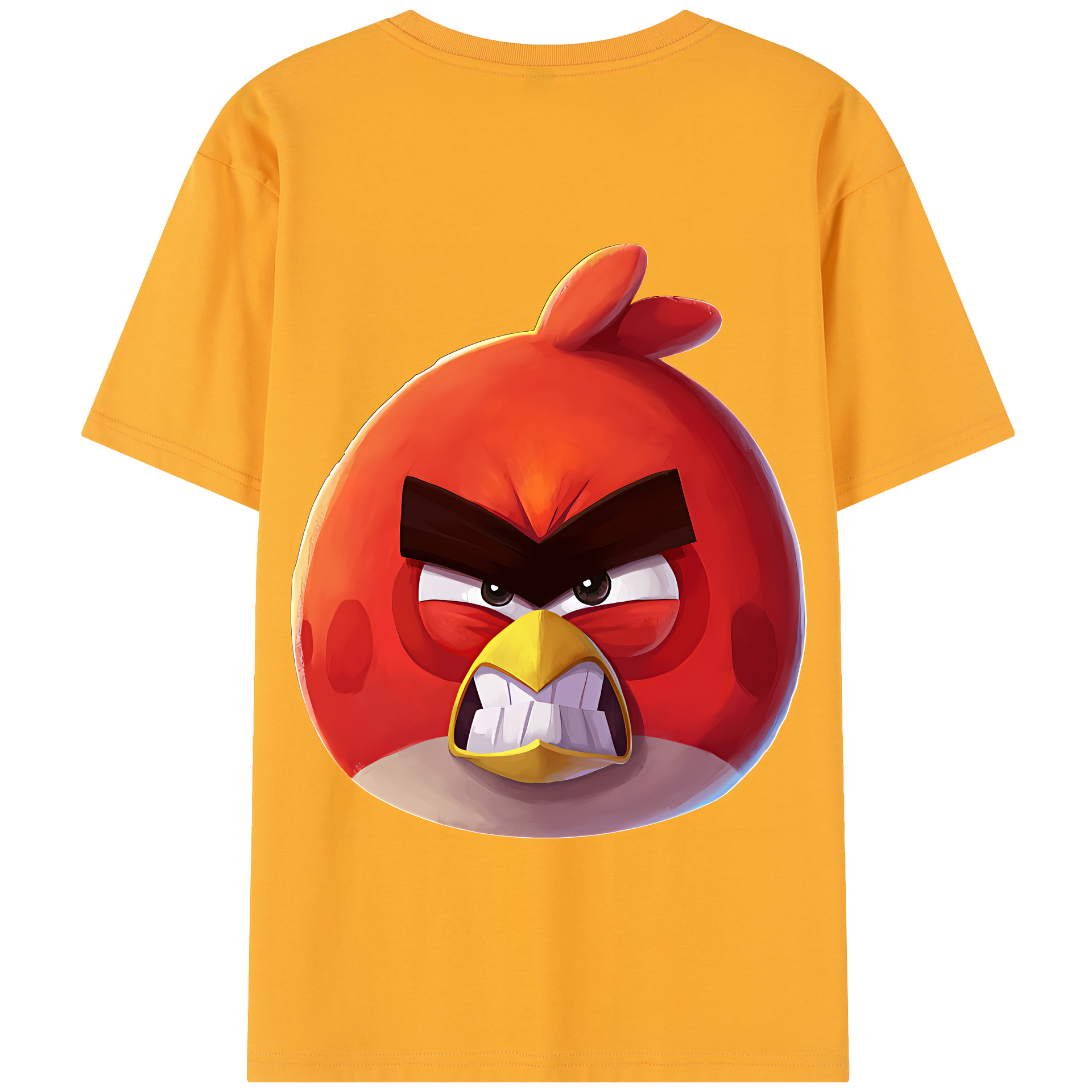 （画像用） Angry Birds アングリーバード 綿100％半袖Tシャツ（背面プリント）