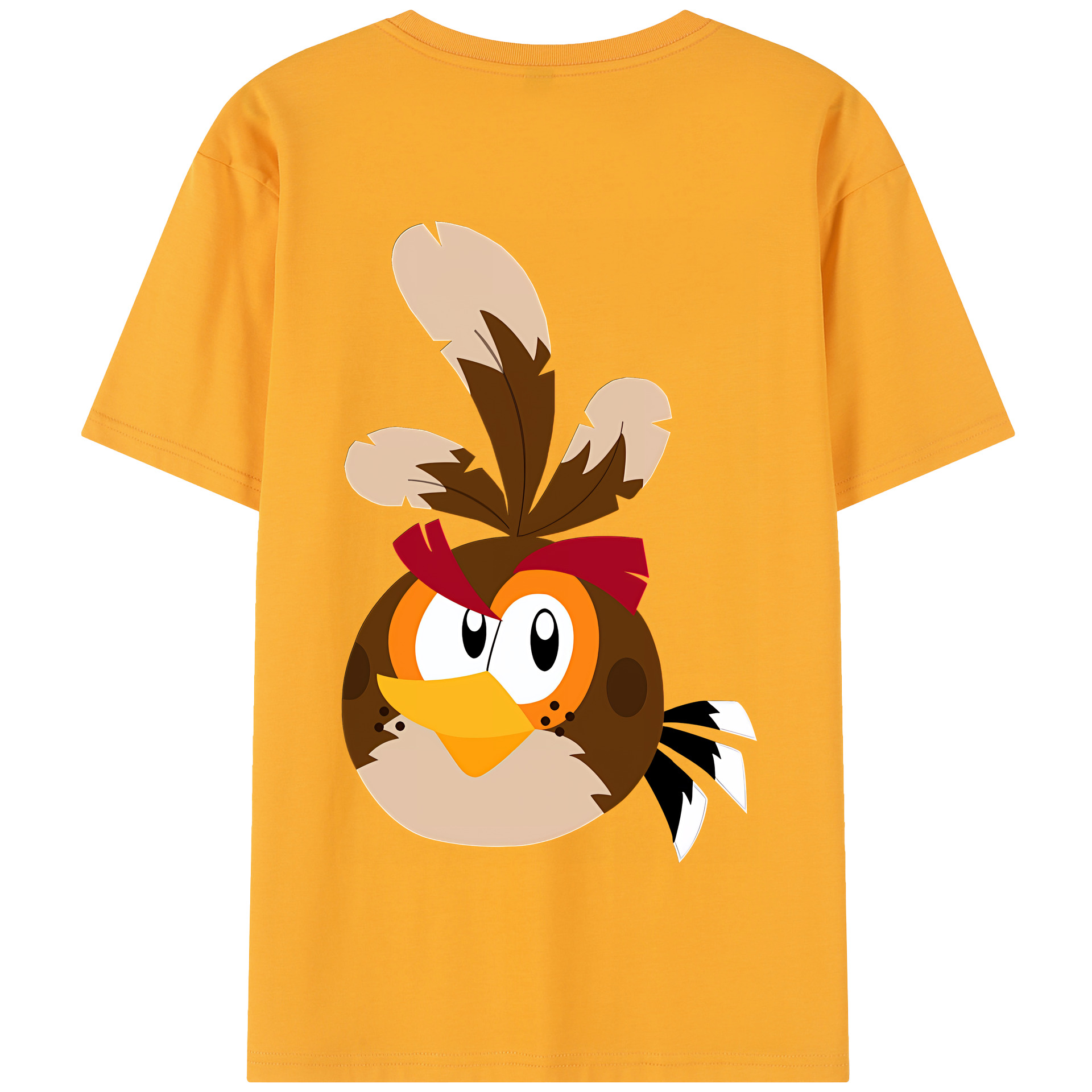 （画像用） Angry Birds アングリーバード 綿100％半袖Tシャツ（背面プリント）