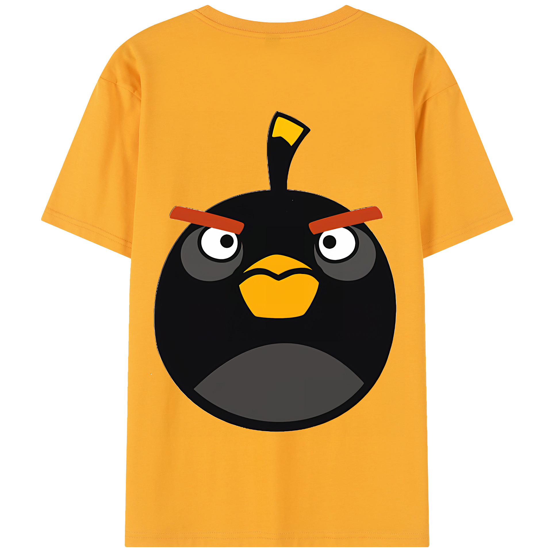 （画像用） Angry Birds アングリーバード 綿100％半袖Tシャツ（背面プリント）