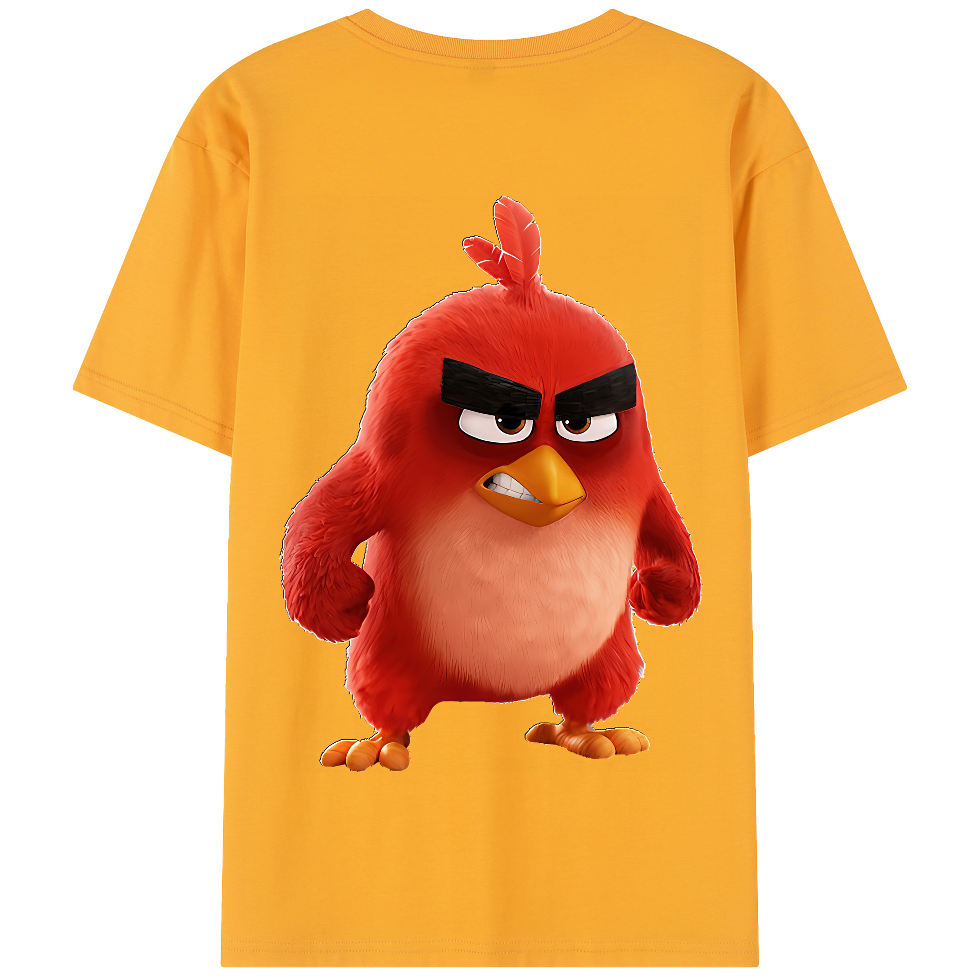 （画像用） Angry Birds アングリーバード 綿100％半袖Tシャツ（背面プリント）