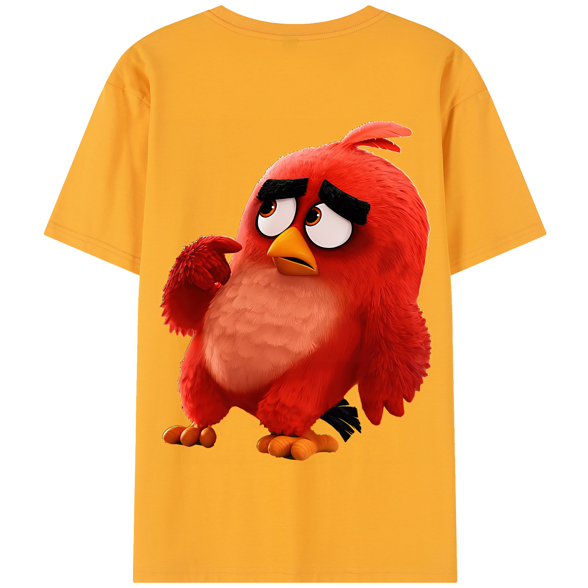 （画像用） Angry Birds アングリーバード 綿100％半袖Tシャツ（背面プリント）