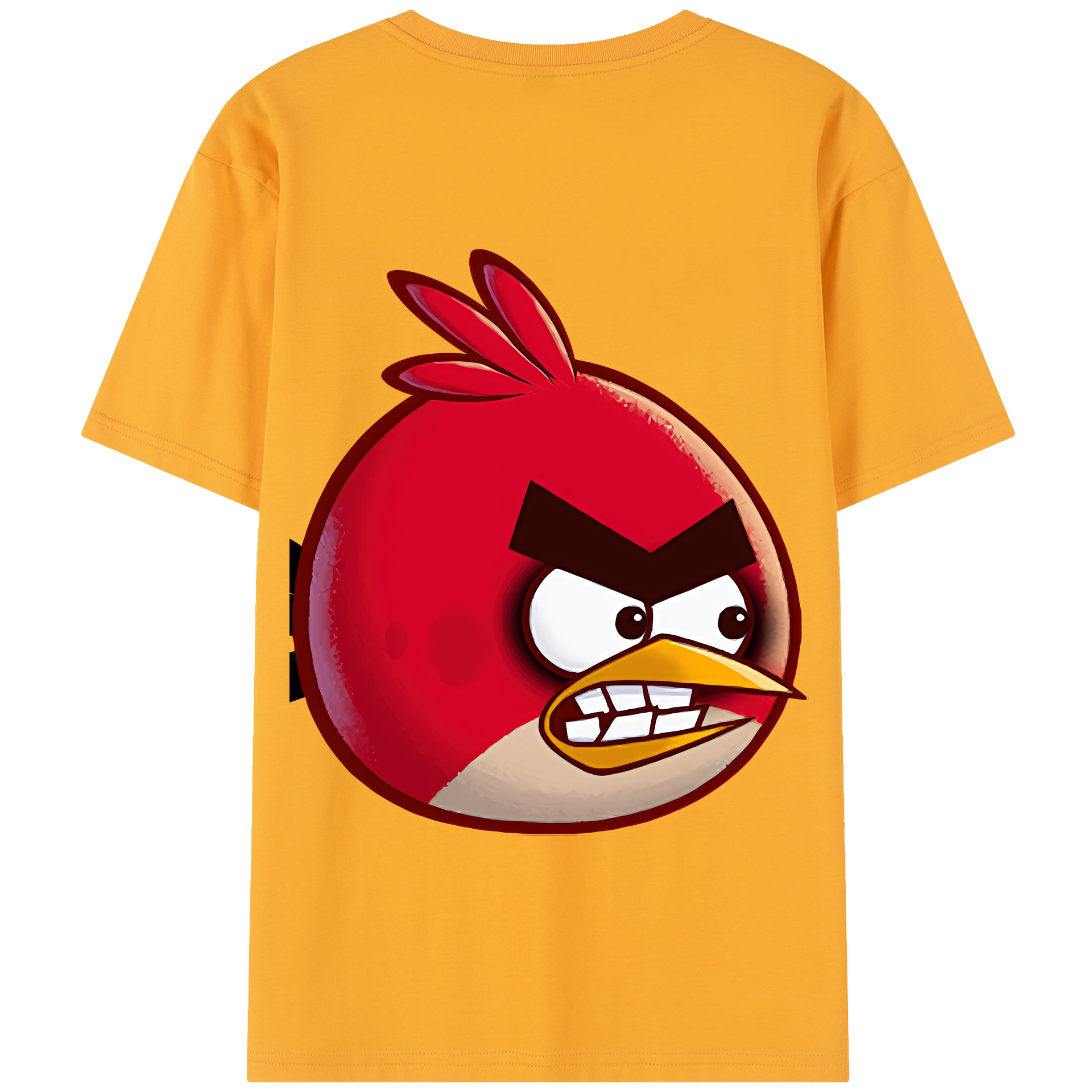 （画像用） Angry Birds アングリーバード 綿100％半袖Tシャツ（背面プリント）