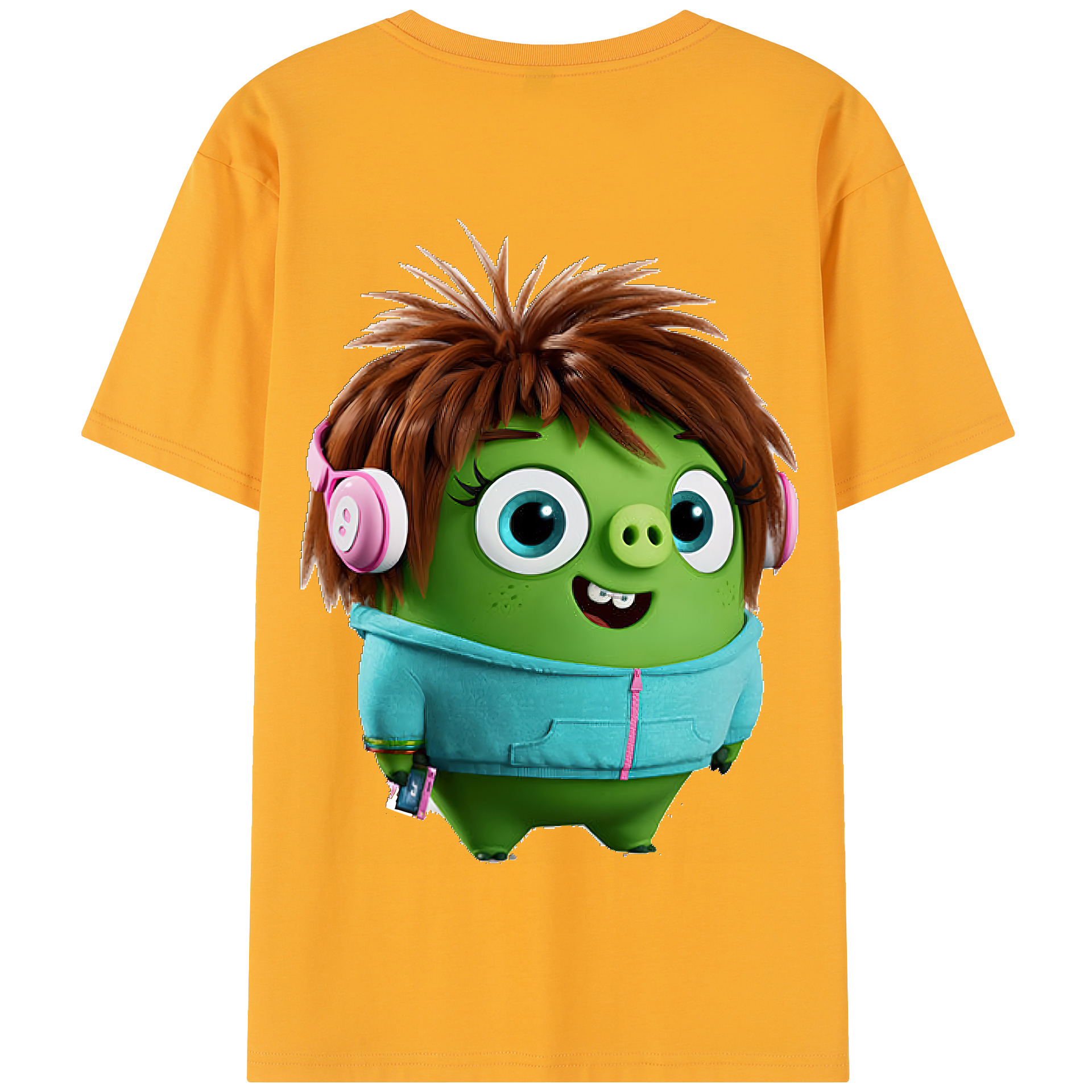（画像用） Angry Birds アングリーバード 綿100％半袖Tシャツ（背面プリント）