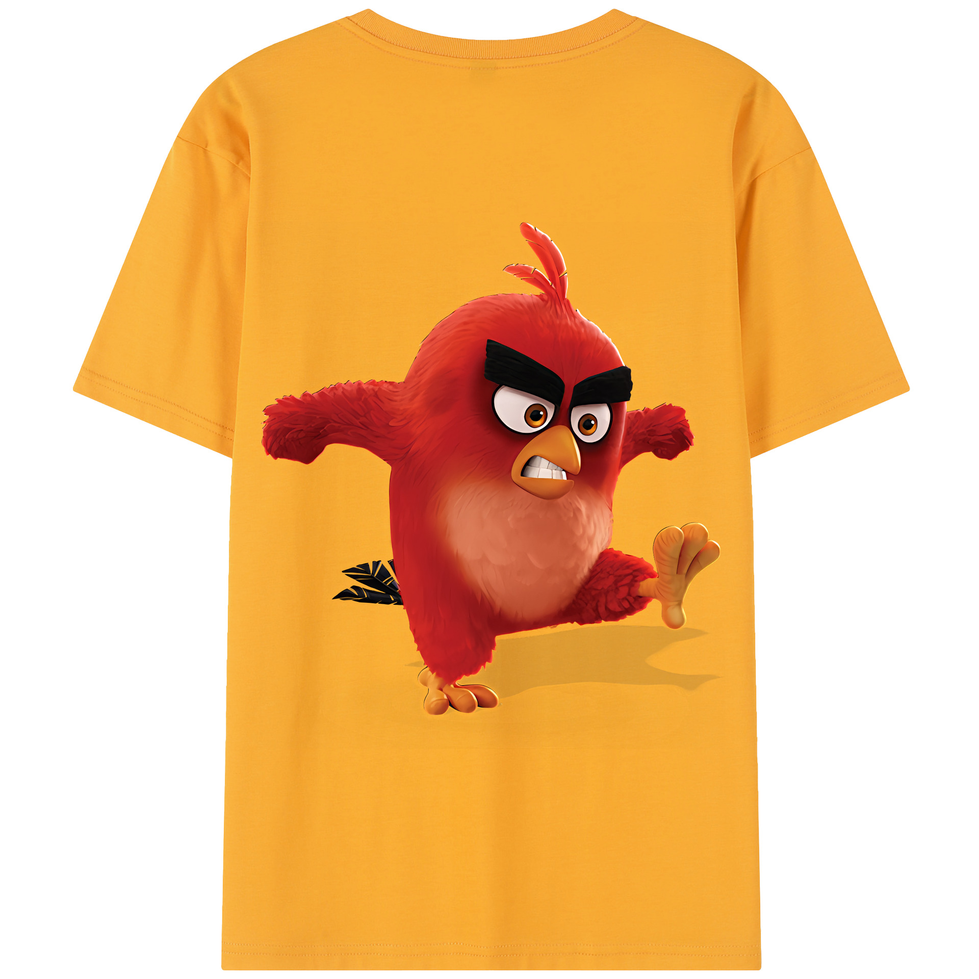 （画像用） Angry Birds アングリーバード 綿100％半袖Tシャツ（背面プリント）