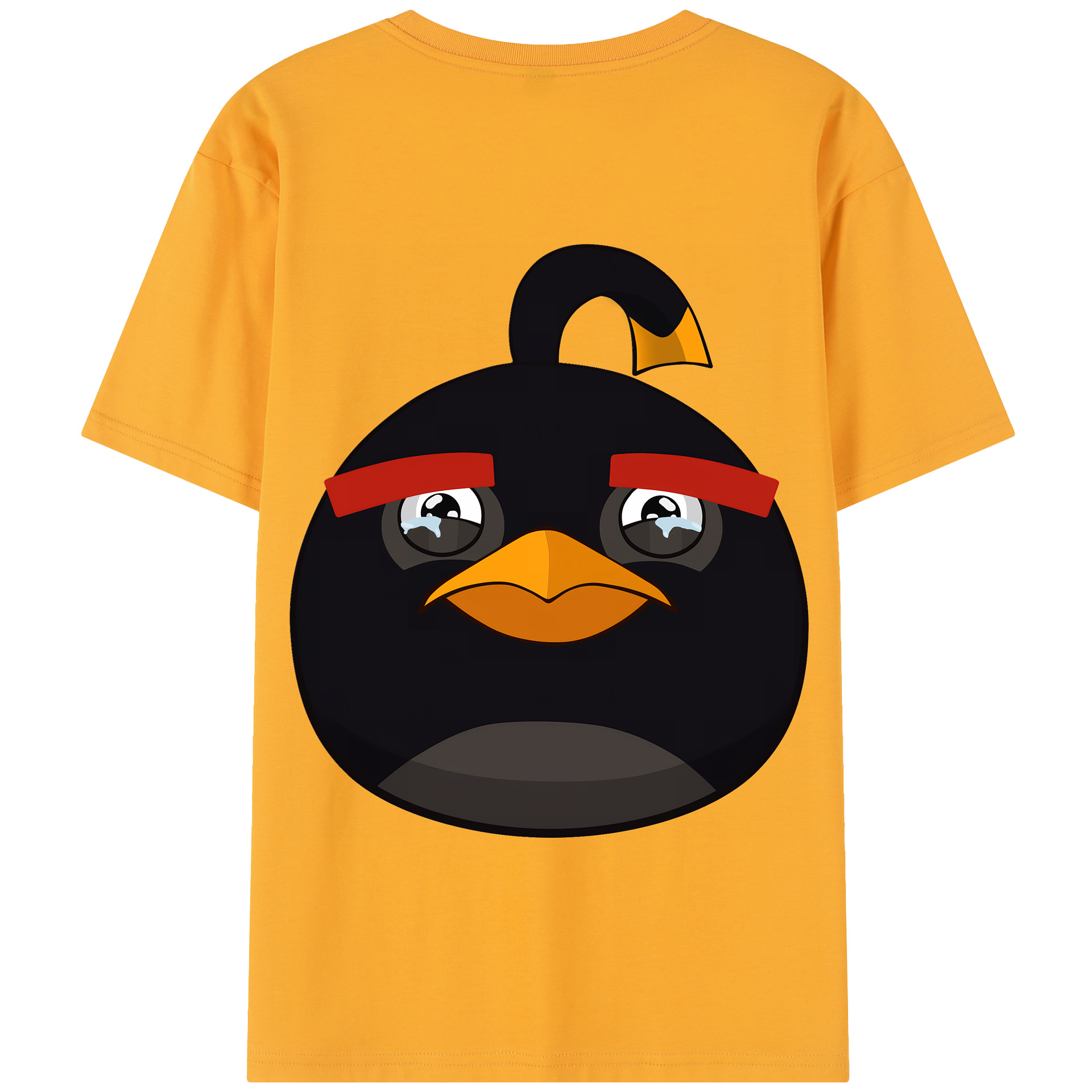 （画像用） Angry Birds アングリーバード 綿100％半袖Tシャツ（背面プリント）
