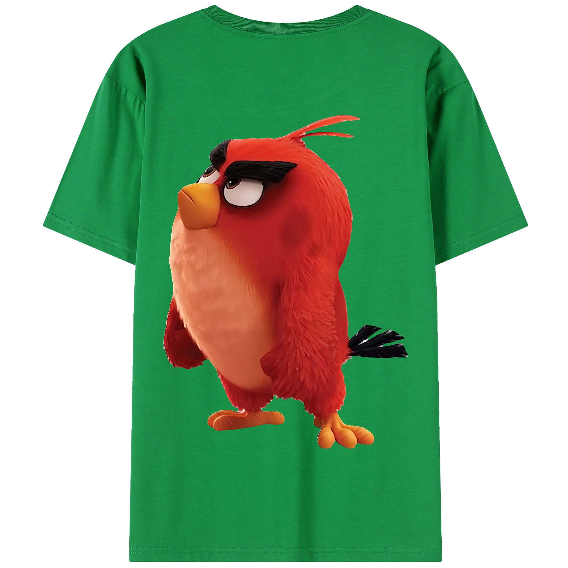 （画像用） Angry Birds アングリーバード 綿100％半袖Tシャツ（背面プリント）