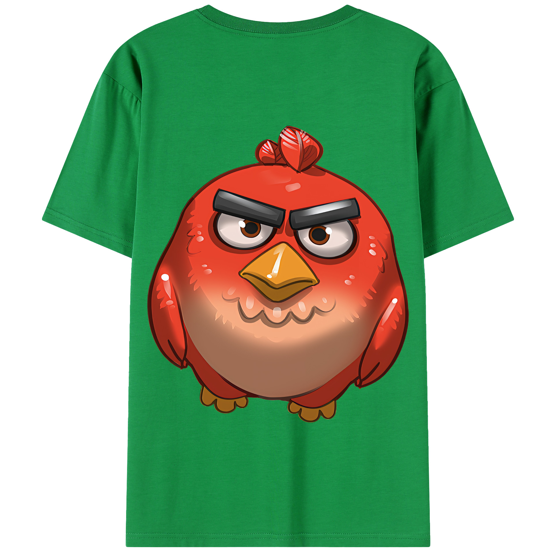 （画像用） Angry Birds アングリーバード 綿100％半袖Tシャツ（背面プリント）