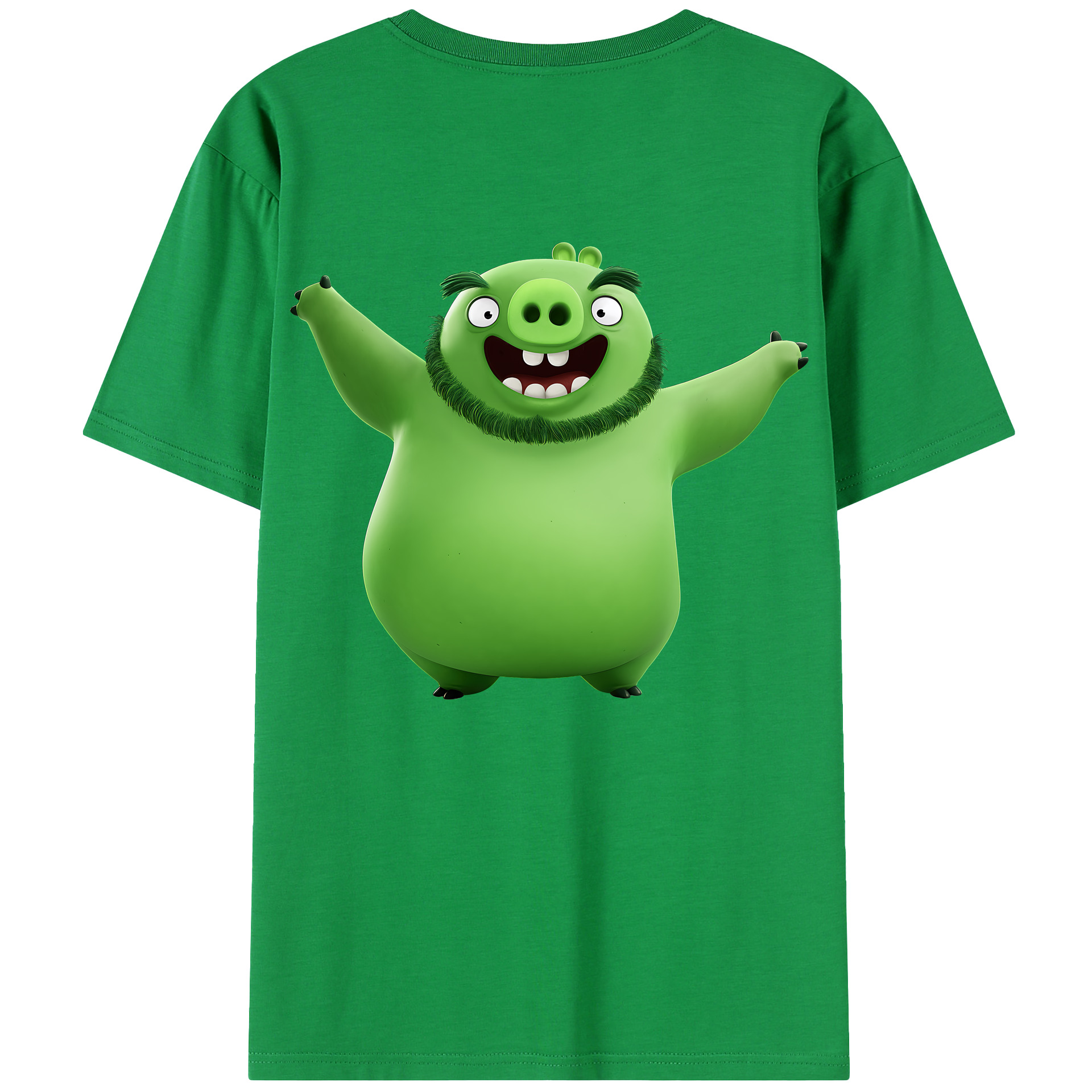 （画像用） Angry Birds アングリーバード 綿100％半袖Tシャツ（背面プリント）