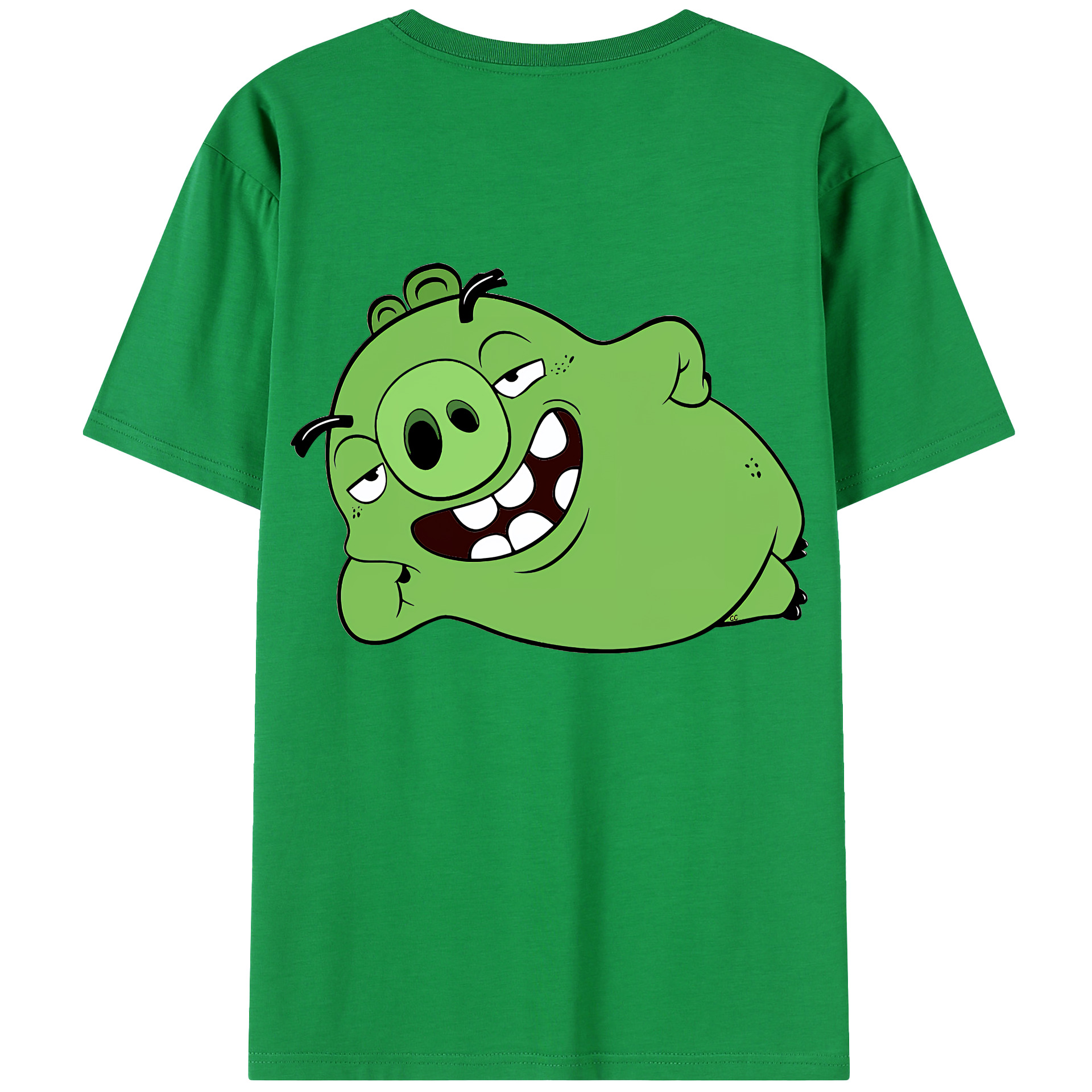 （画像用） Angry Birds アングリーバード 綿100％半袖Tシャツ（背面プリント）