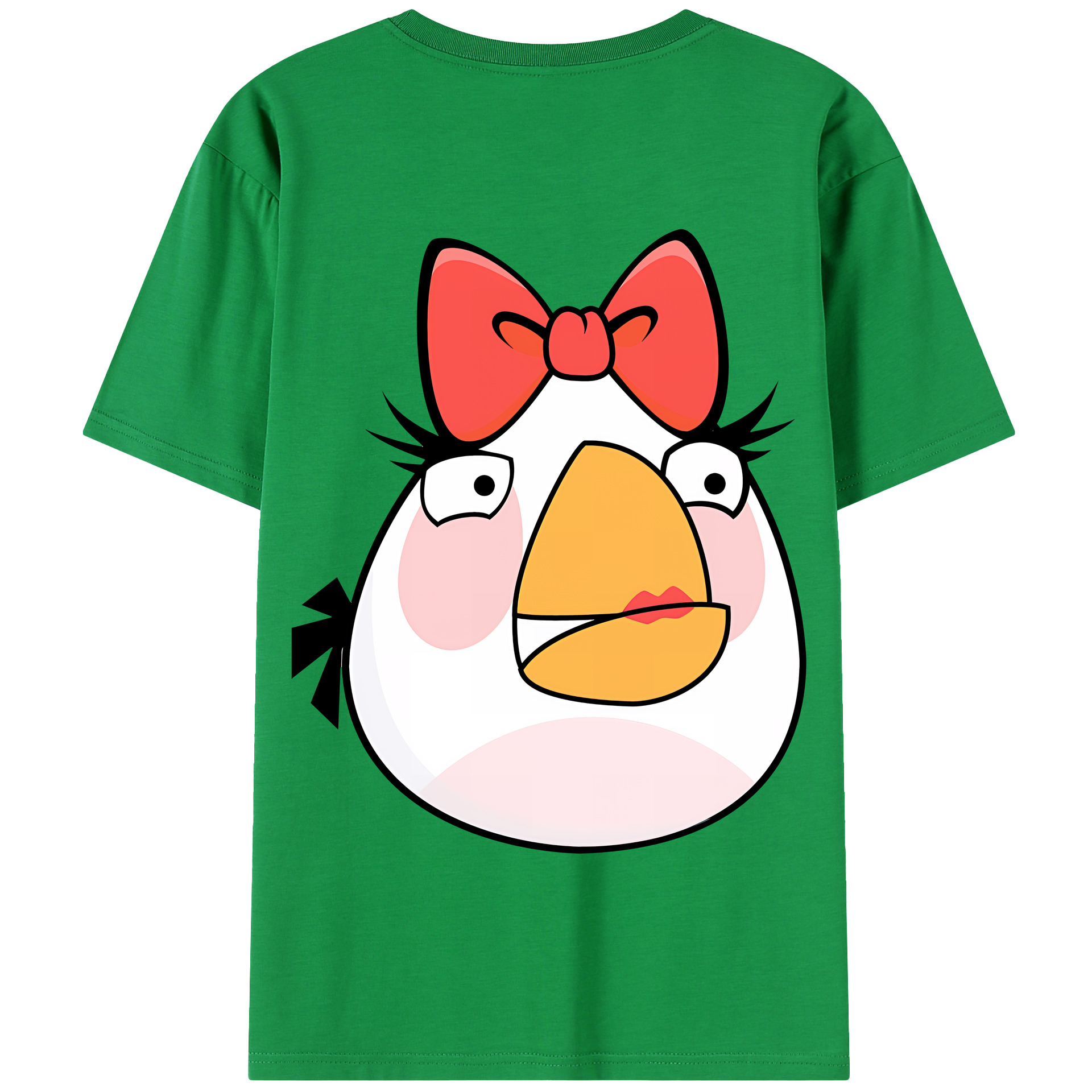（画像用） Angry Birds アングリーバード 綿100％半袖Tシャツ（背面プリント）