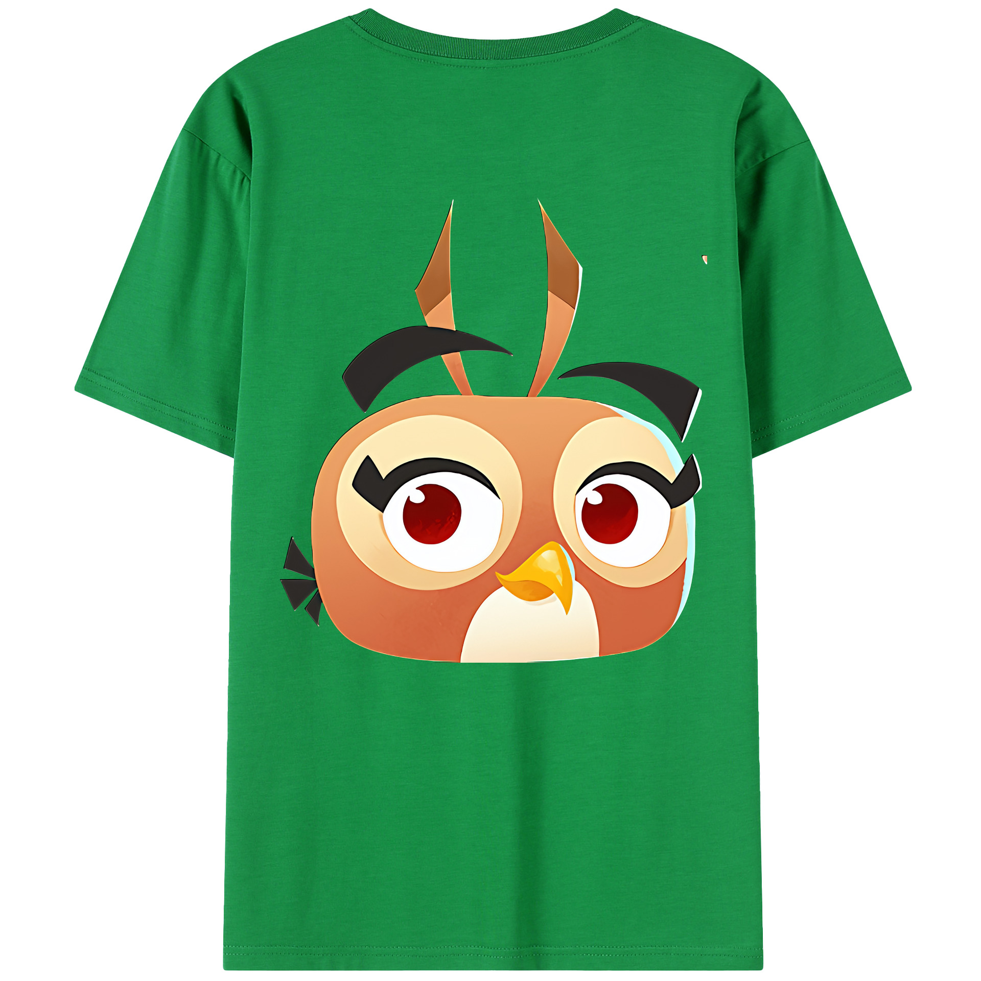 （画像用） Angry Birds アングリーバード 綿100％半袖Tシャツ（背面プリント）