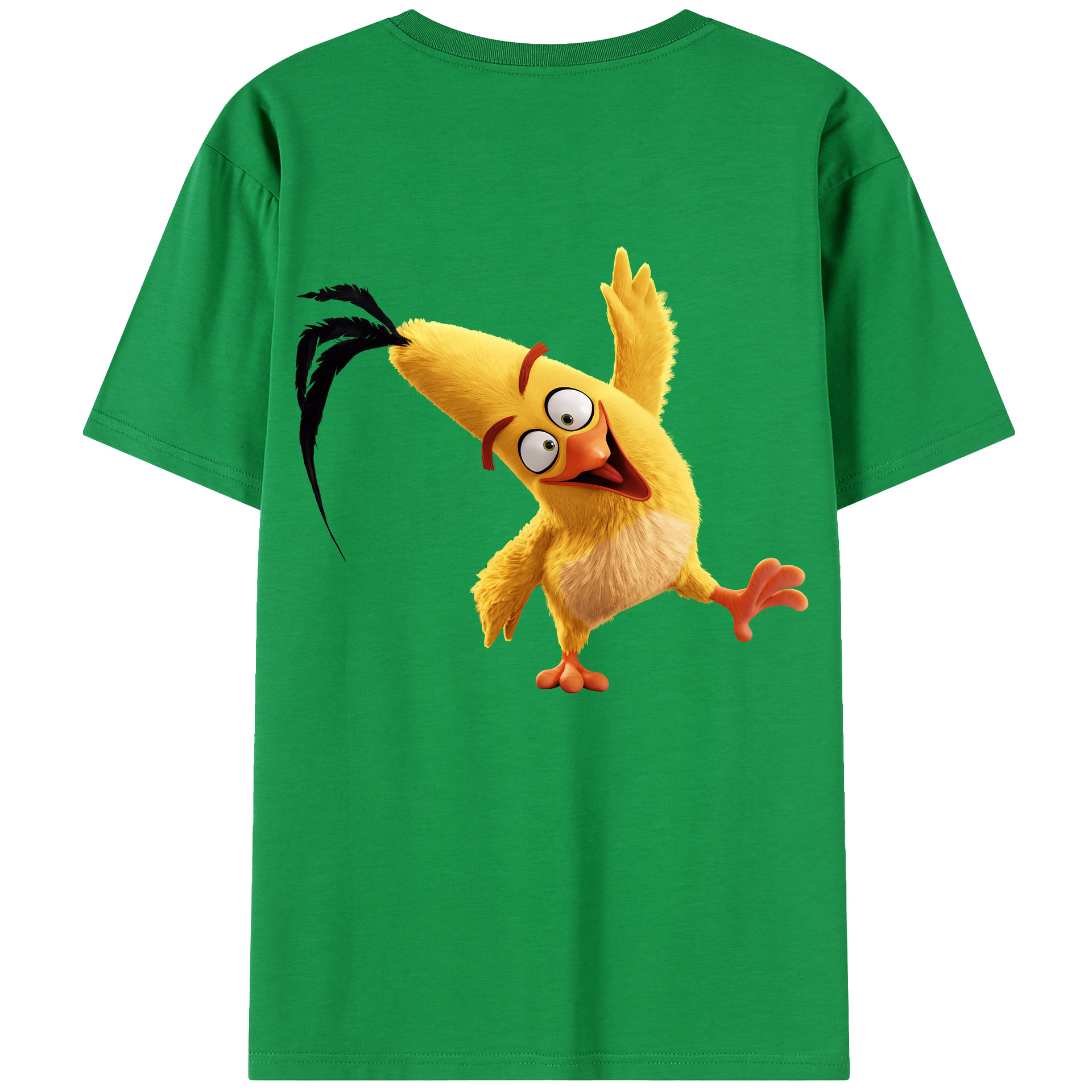（画像用） Angry Birds アングリーバード 綿100％半袖Tシャツ（背面プリント）