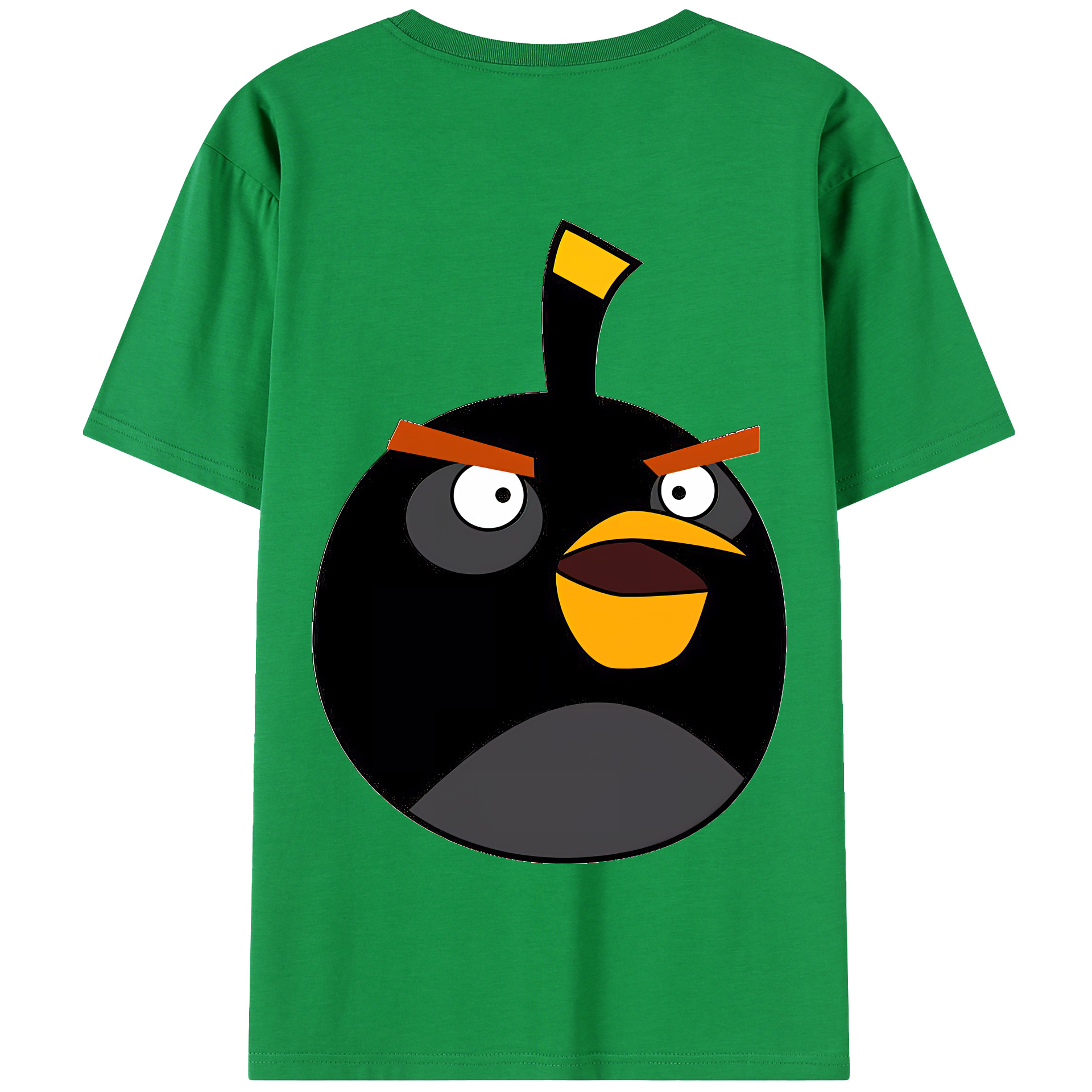 （画像用） Angry Birds アングリーバード 綿100％半袖Tシャツ（背面プリント）