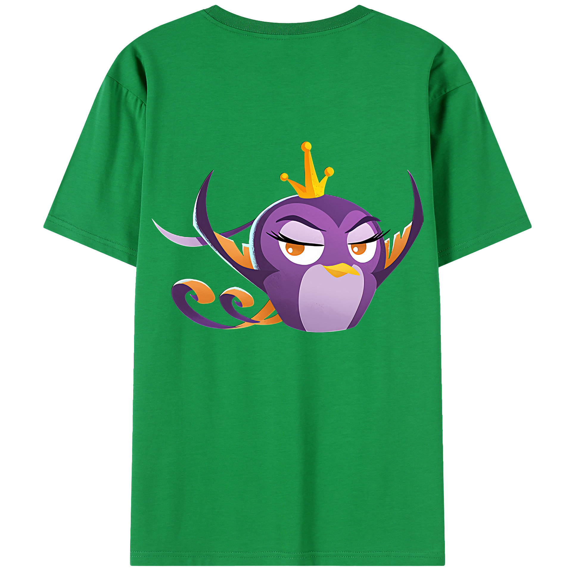 （画像用） Angry Birds アングリーバード 綿100％半袖Tシャツ（背面プリント）
