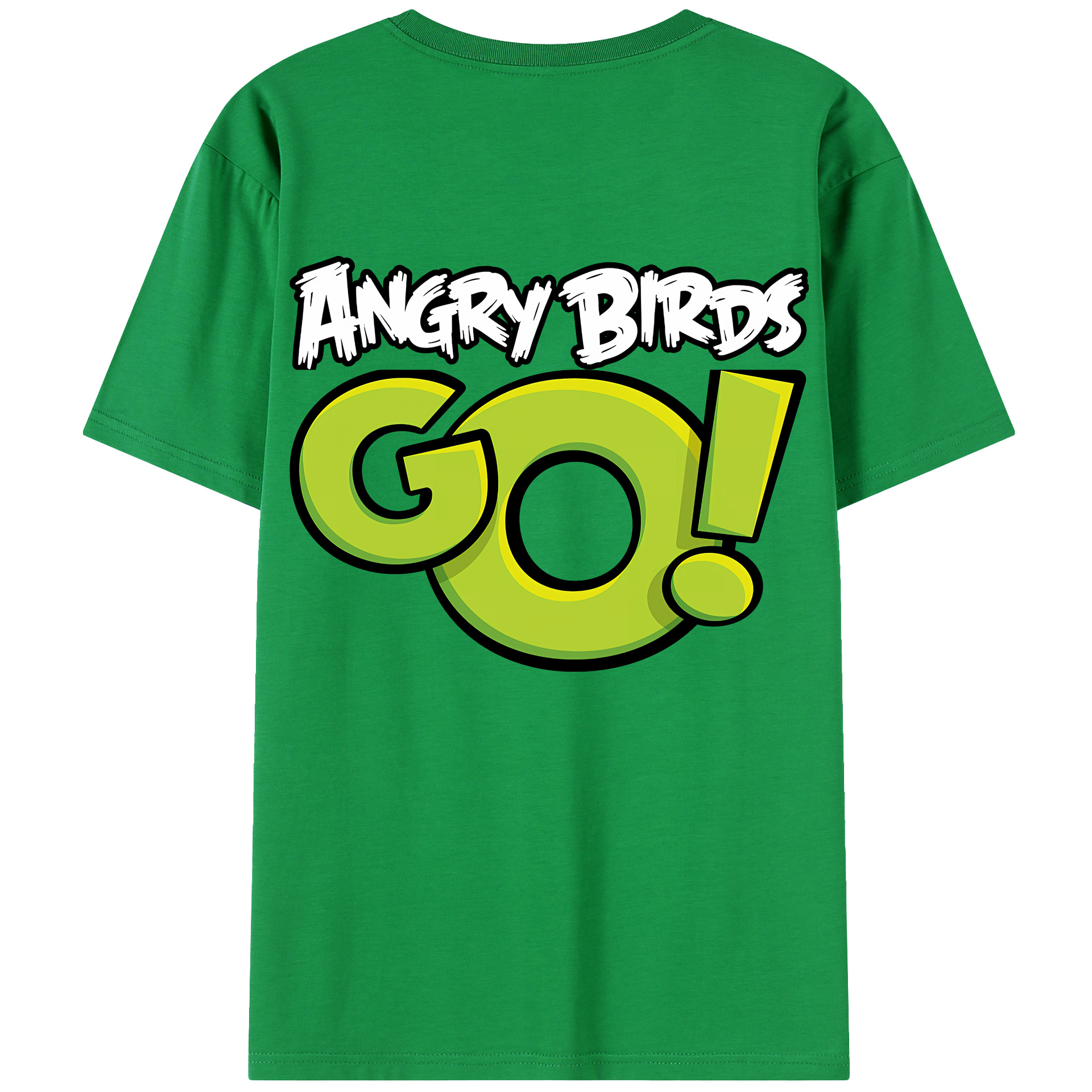 （画像用） Angry Birds アングリーバード 綿100％半袖Tシャツ（背面プリント）