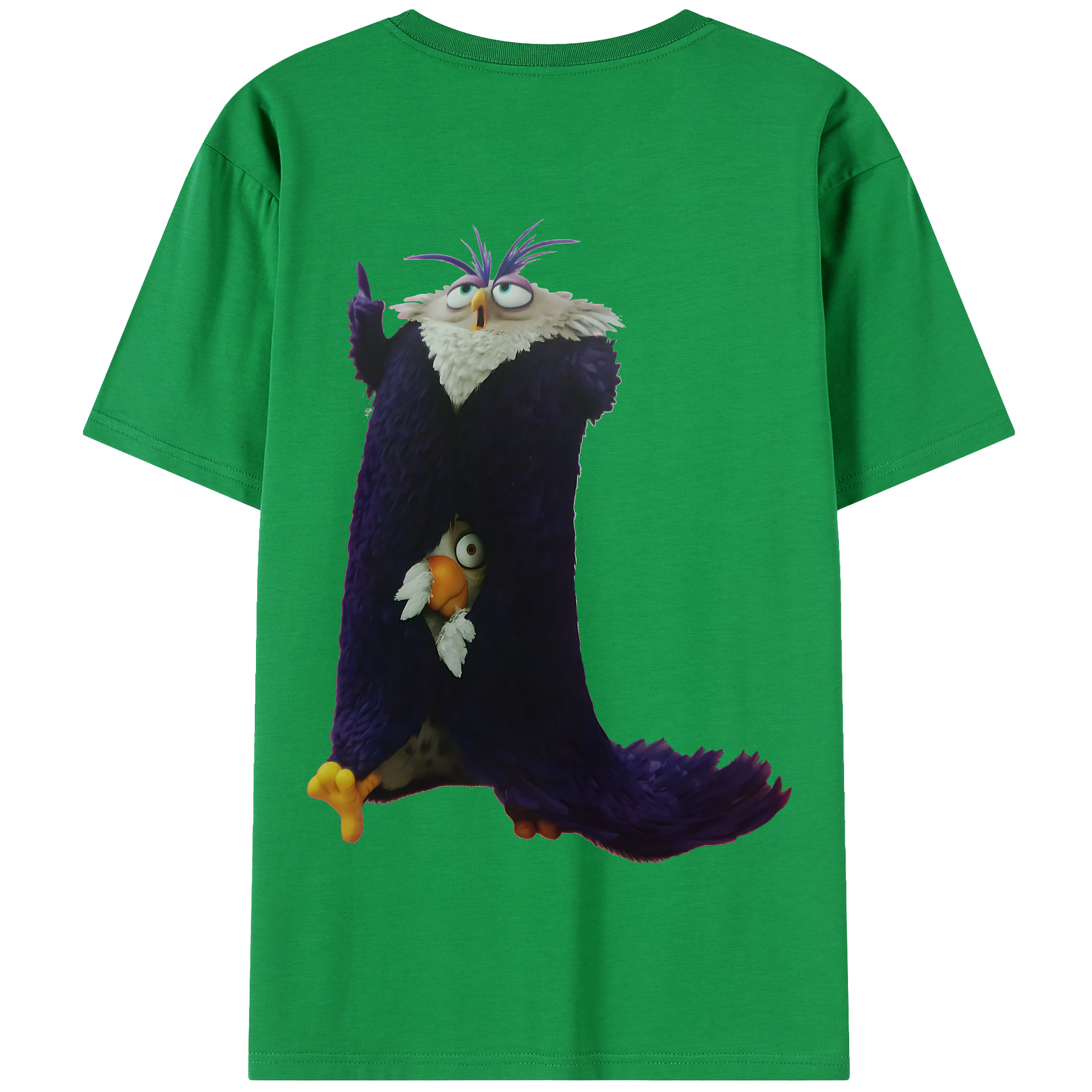 （画像用） Angry Birds アングリーバード 綿100％半袖Tシャツ（背面プリント）