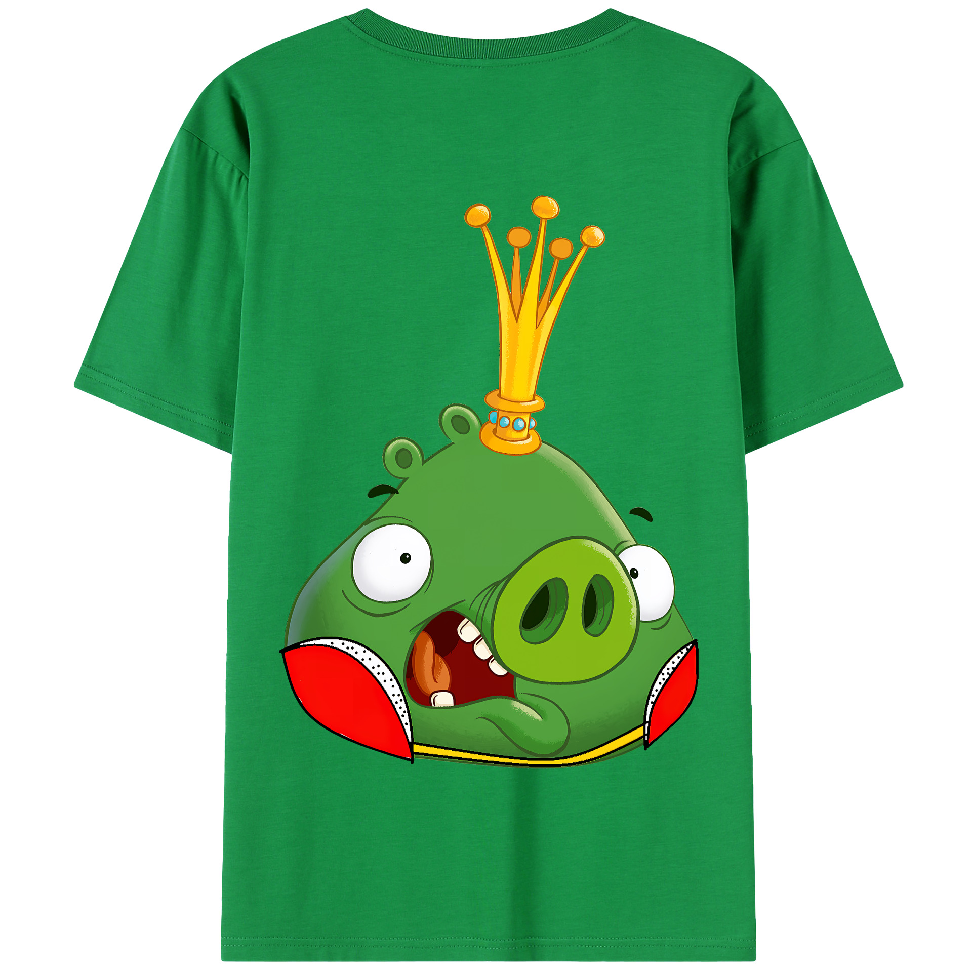 （画像用） Angry Birds アングリーバード 綿100％半袖Tシャツ（背面プリント）