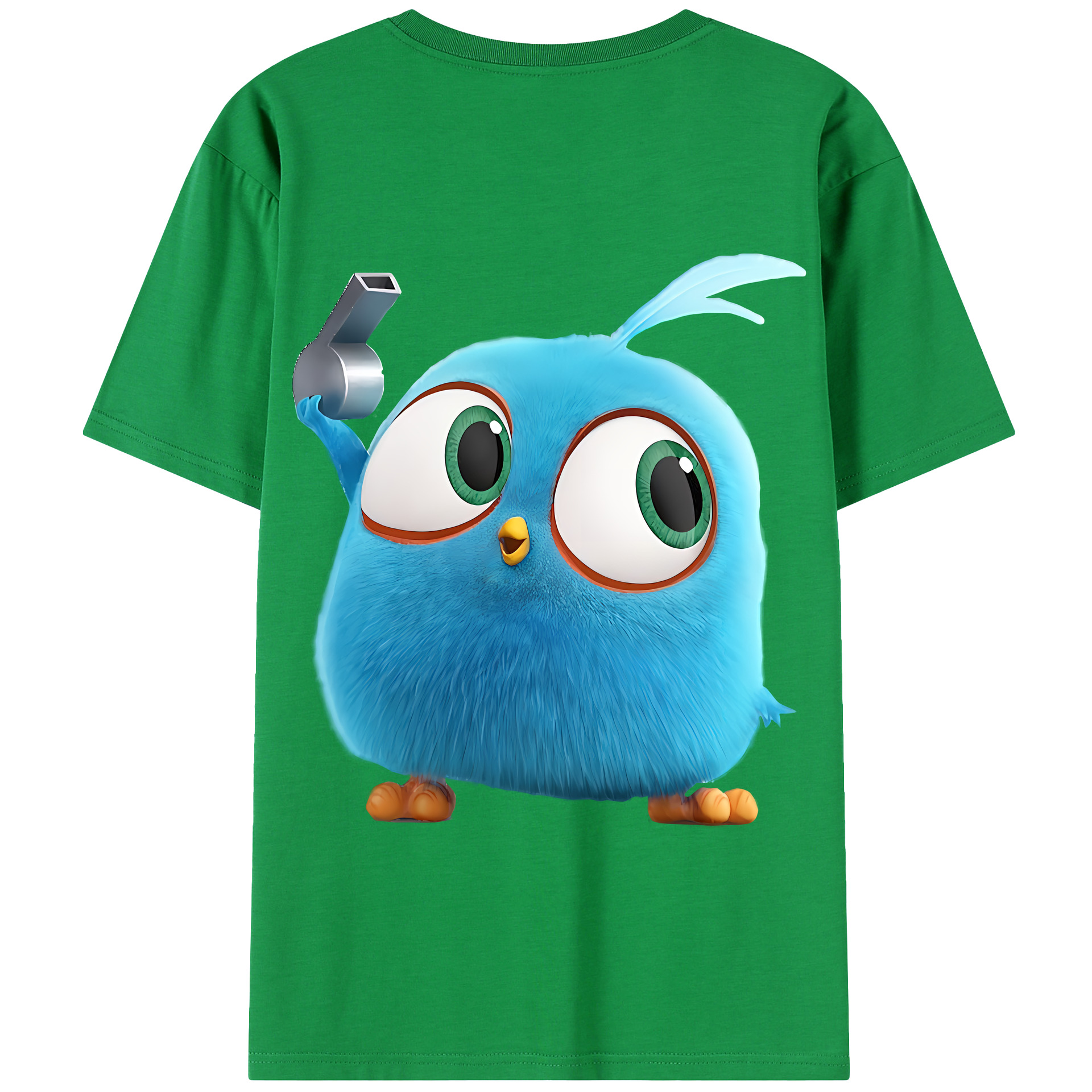 （画像用） Angry Birds アングリーバード 綿100％半袖Tシャツ（背面プリント）