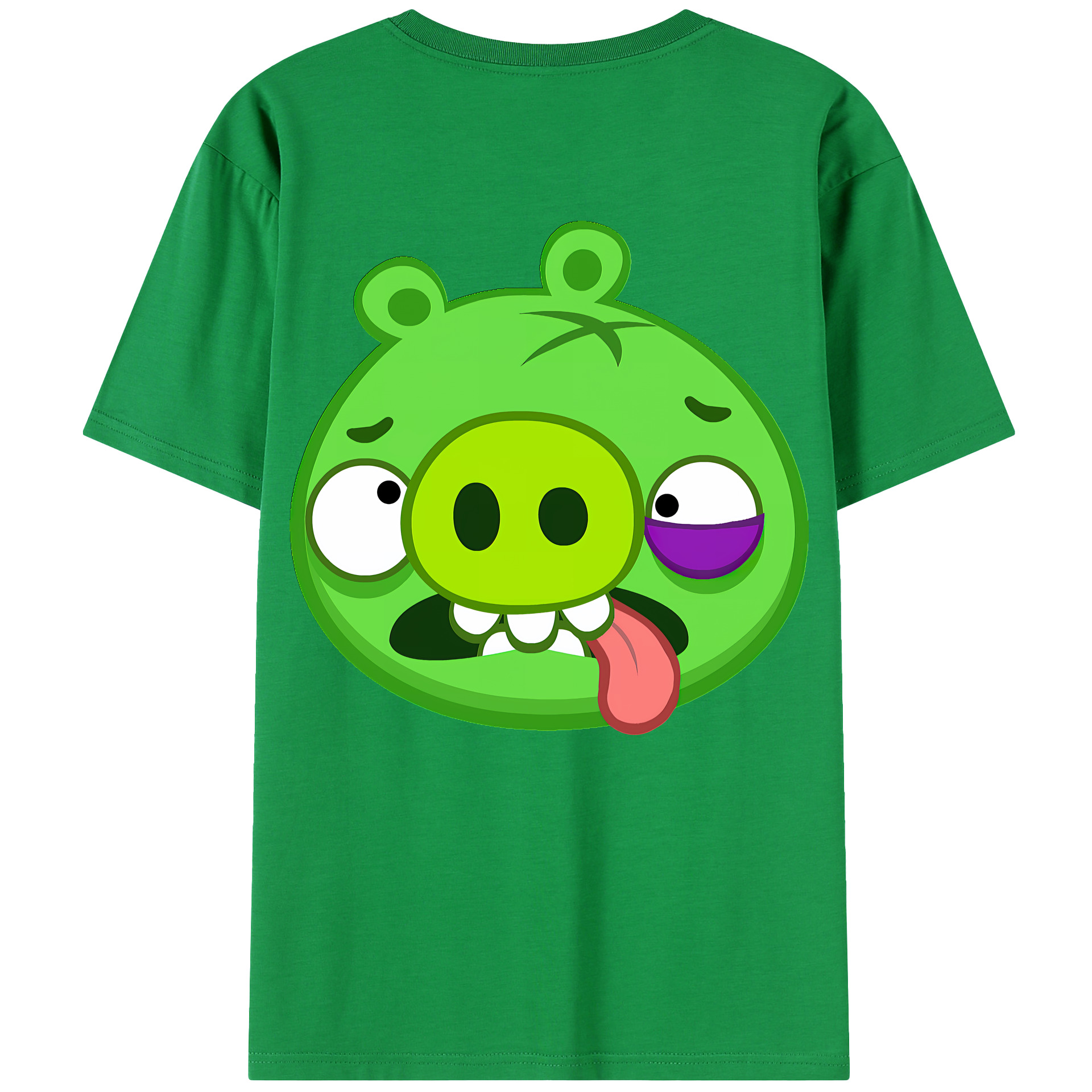 （画像用） Angry Birds アングリーバード 綿100％半袖Tシャツ（背面プリント）